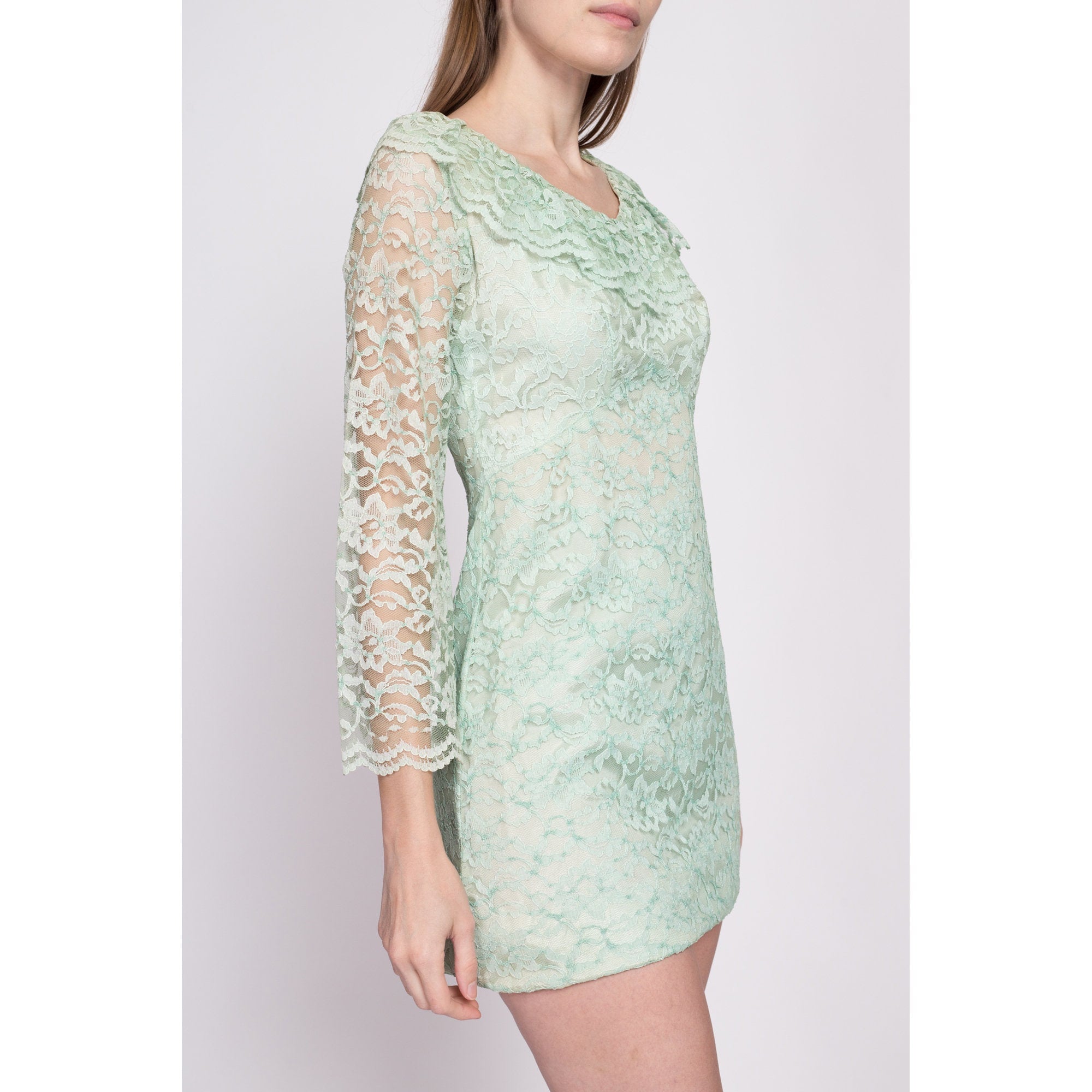 Vintage lace clearance dress 1960s