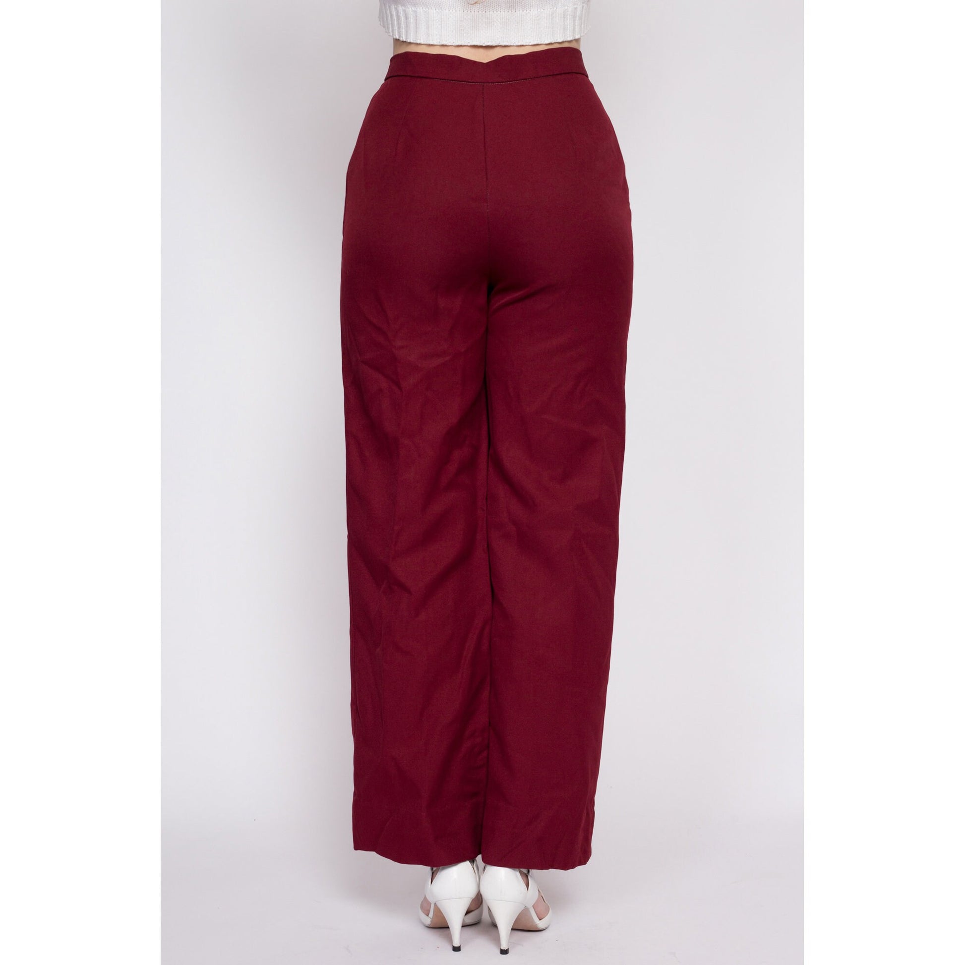 90s Burgundy Pants / Vintage High Waisted by TicketToRideVintage, €38.00