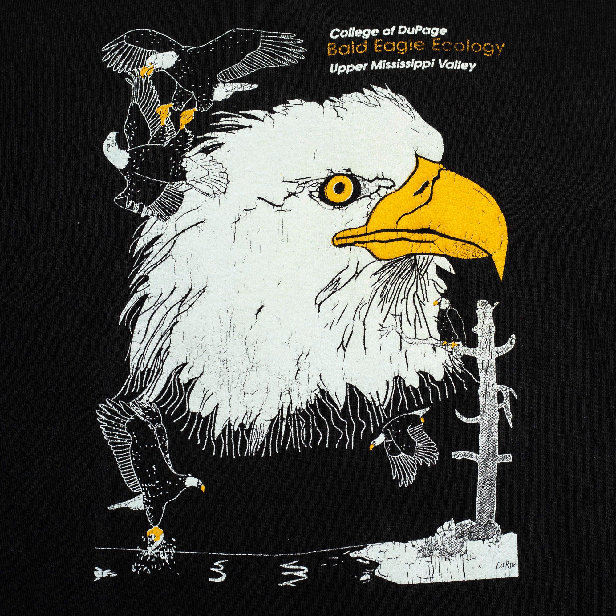 90s Bald Eagle Ecology T Shirt - Large – Flying Apple Vintage