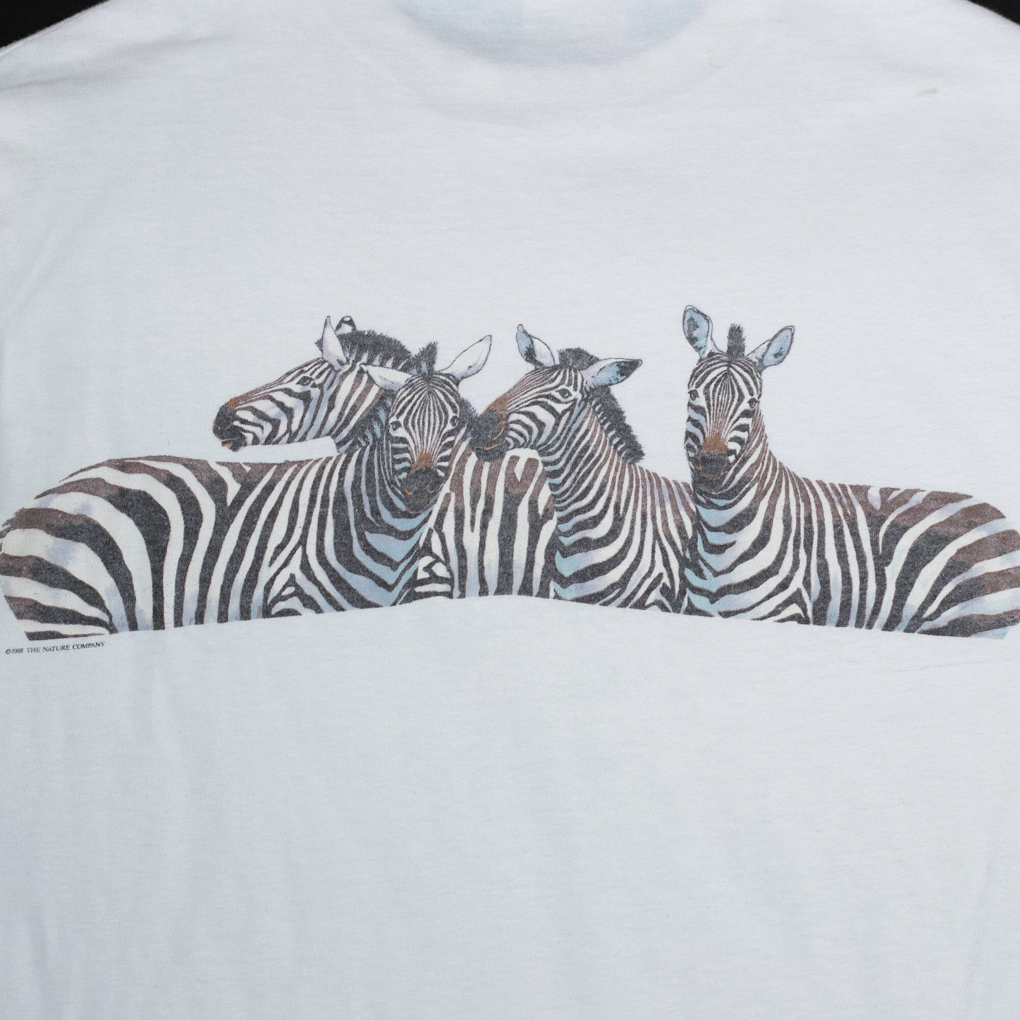 80s Zebra Graphic T Shirt - Men's Medium