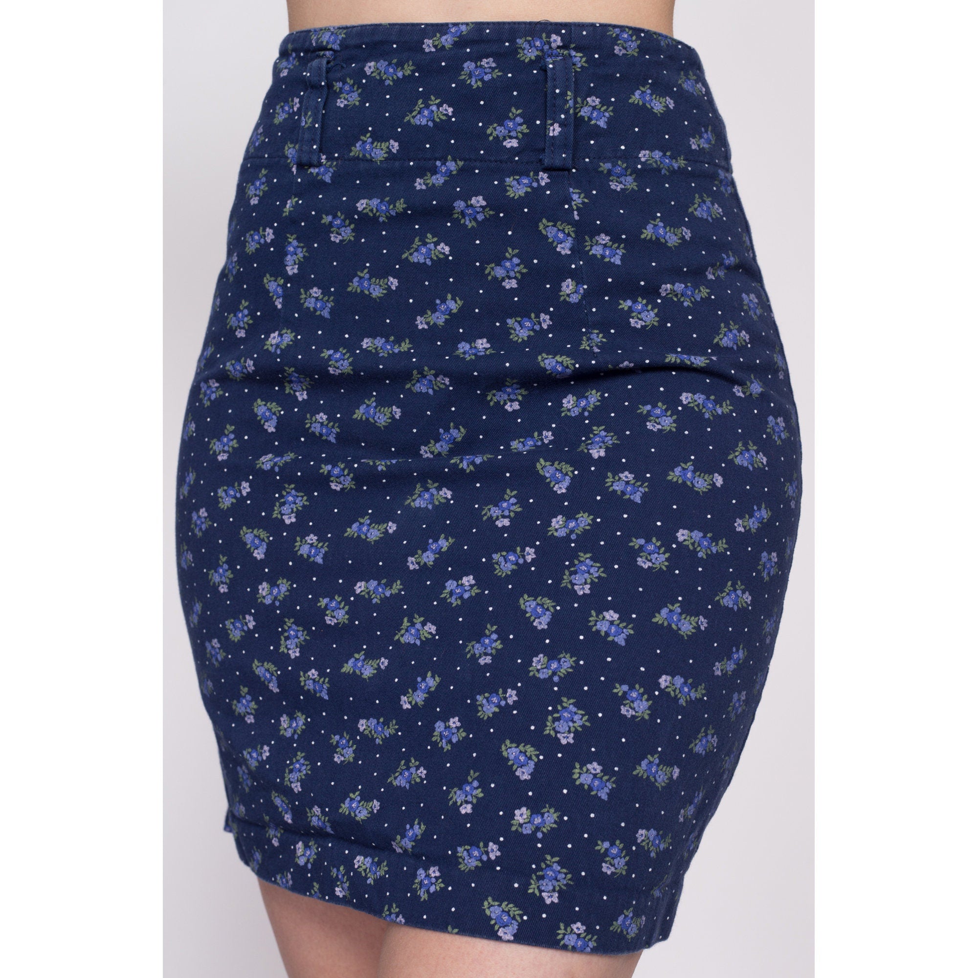 Navy pencil skirt 90s best sale