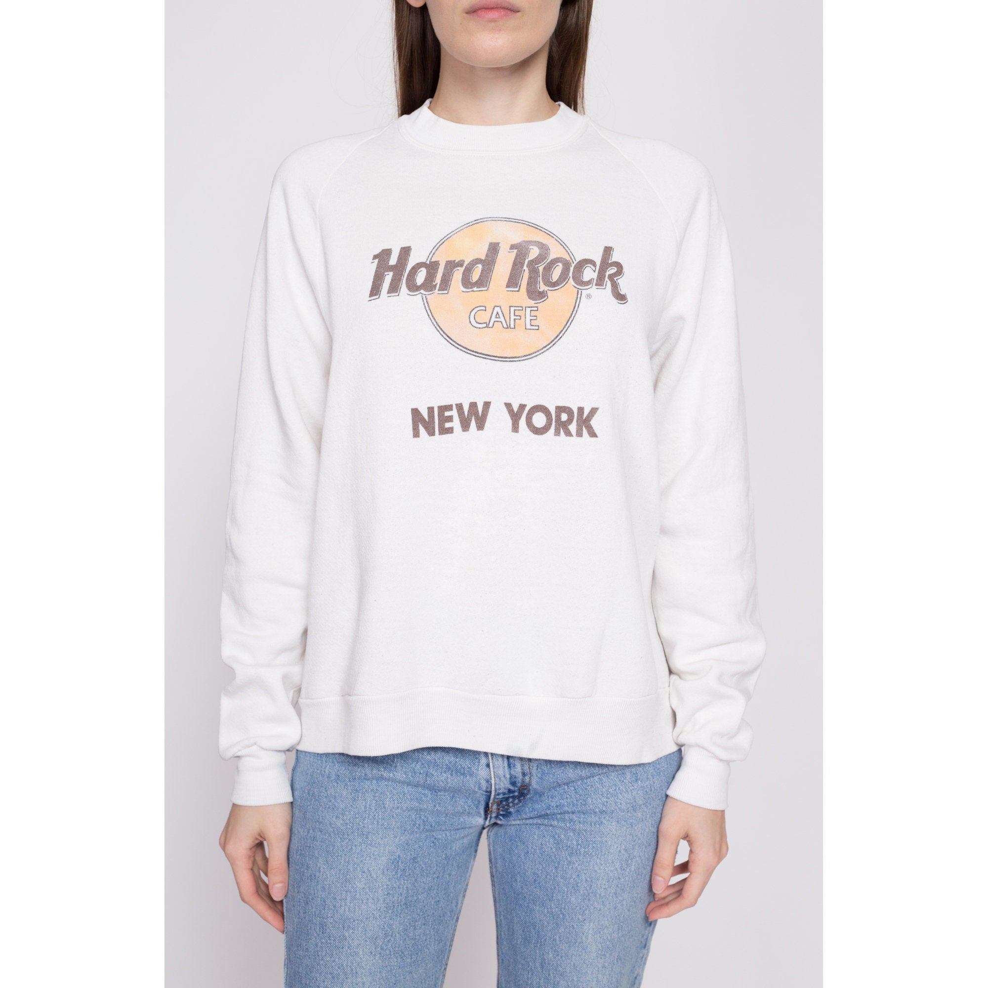 80s Hard Rock Cafe New York City Sweatshirt - Men's Medium, Women's Large