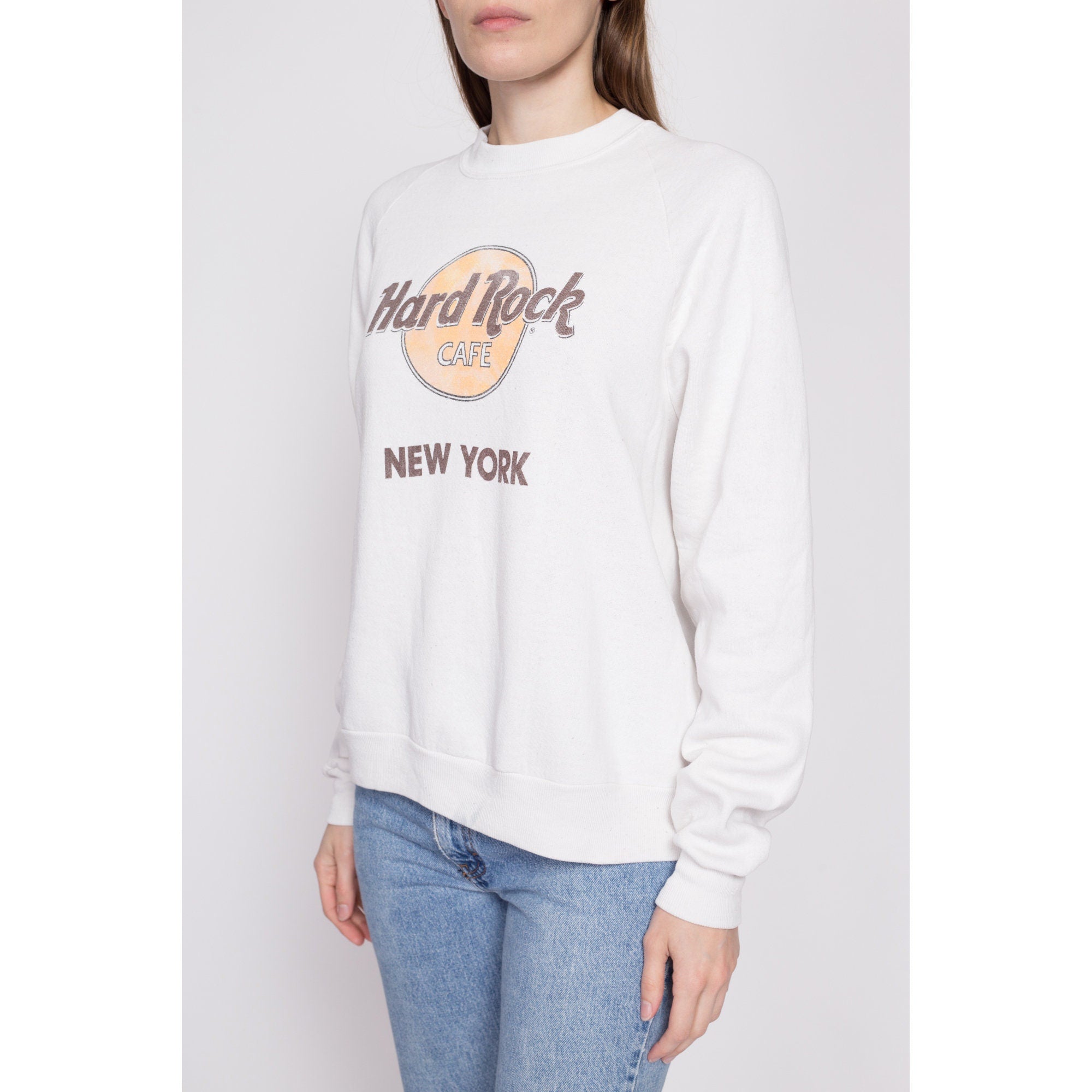 80s Hard Rock Cafe New York City Sweatshirt - Men's Medium, Women's Large