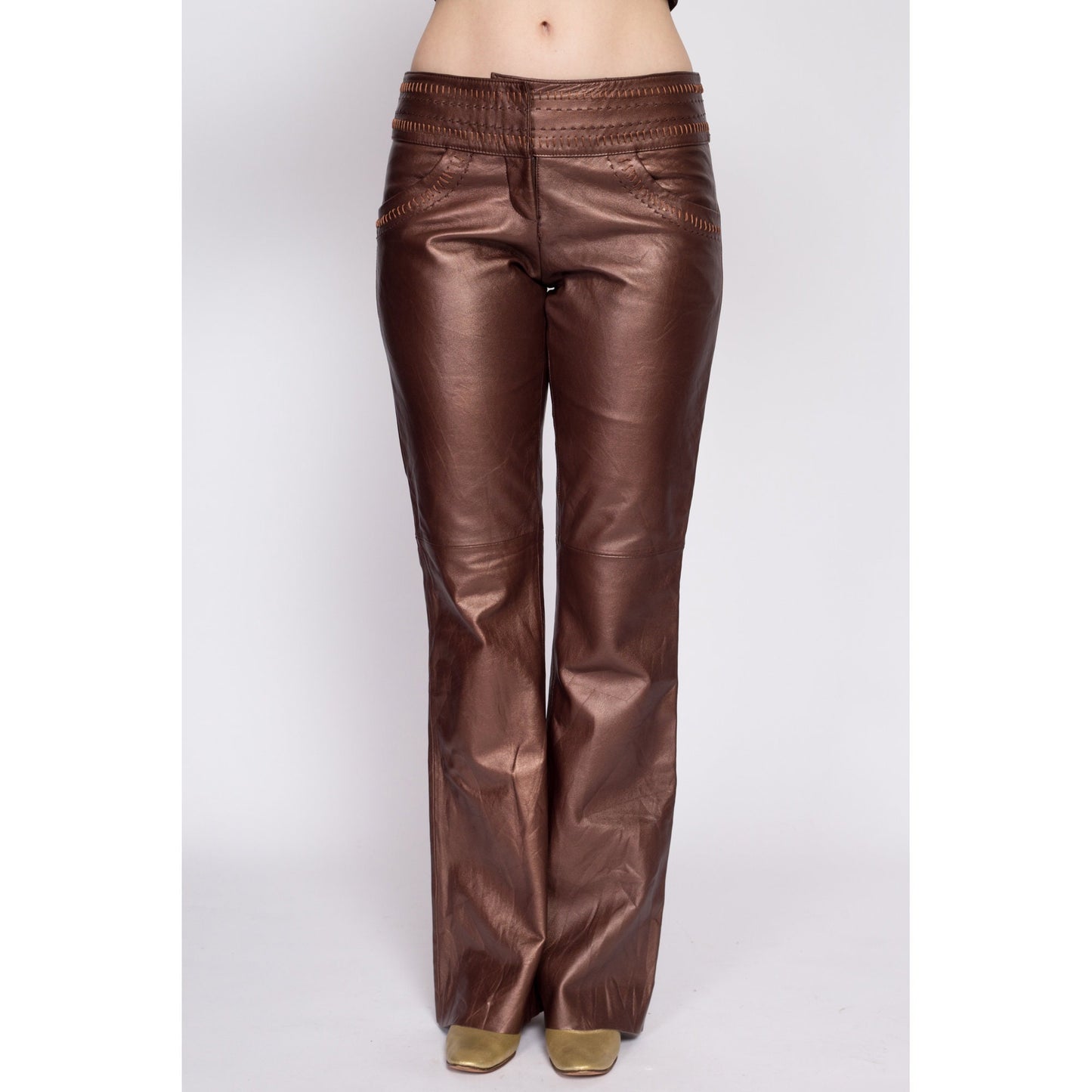 90s Leather Low Rise Pants SaRAY  Low rise pants, Womens dress tops, Leather  pants outfit