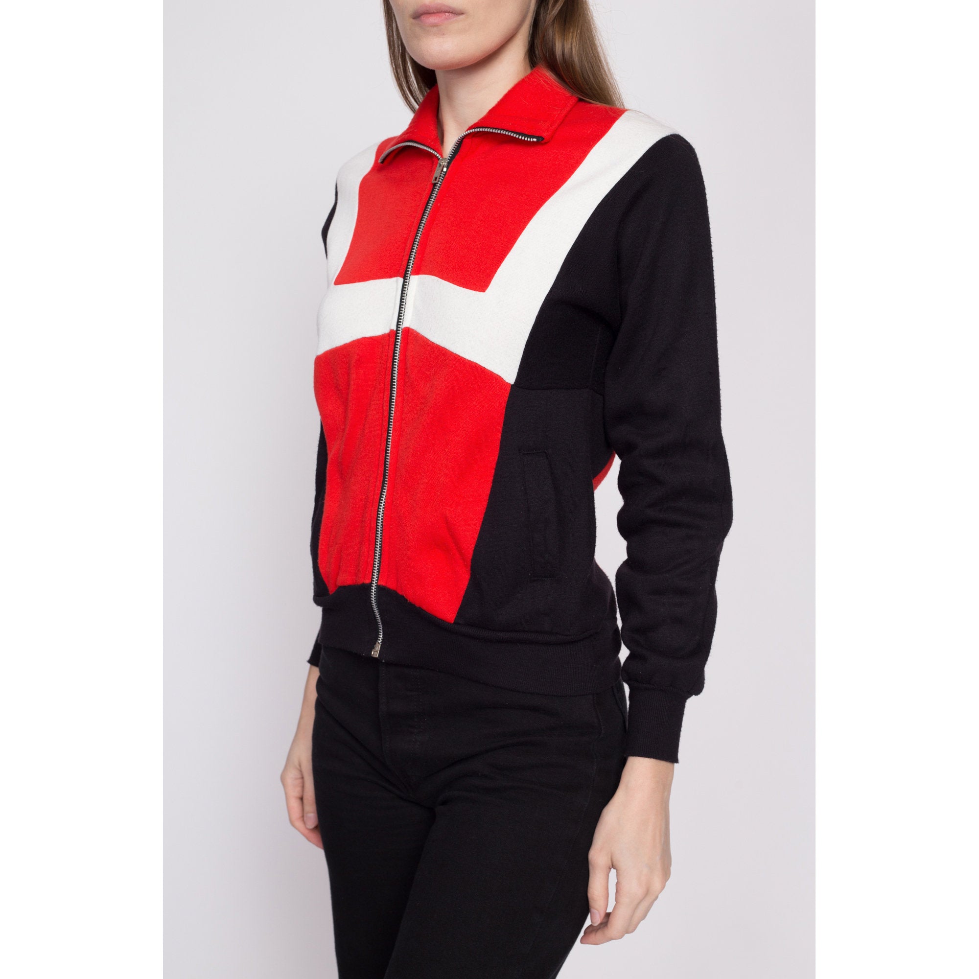 Colour block track outlet jacket