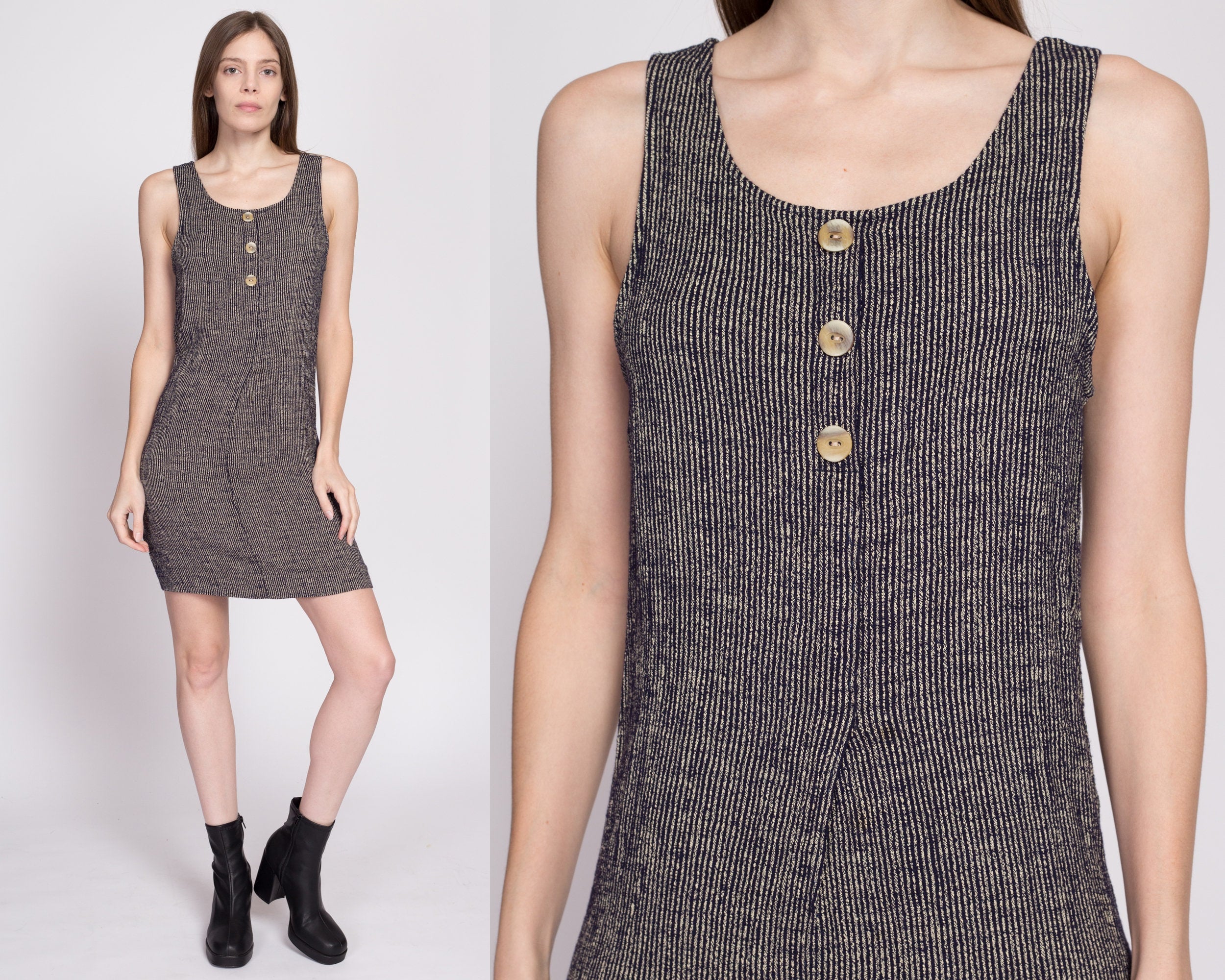 fitted knitted tank dress