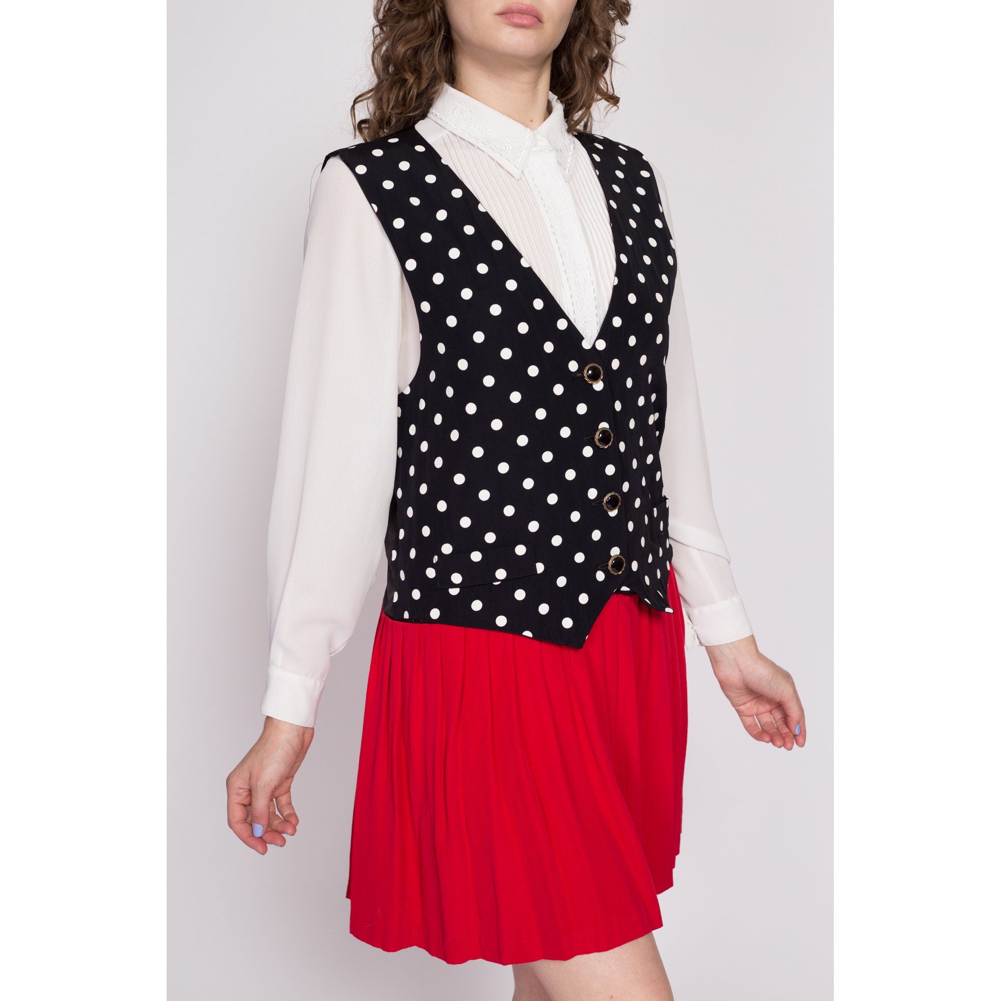 80's polka outlet dot skirt