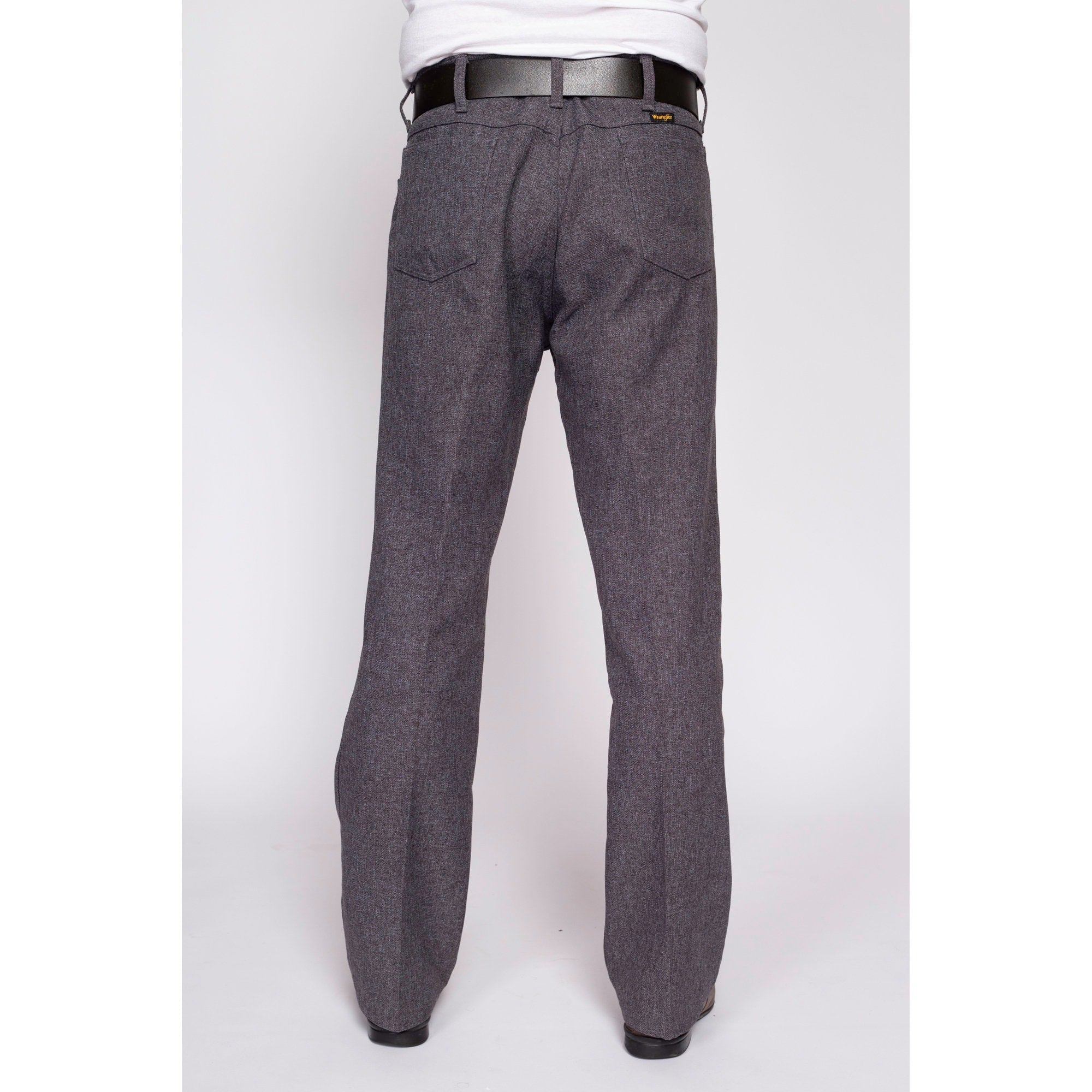 Vintage Wrangler Grey Bootcut Trousers - 36x32