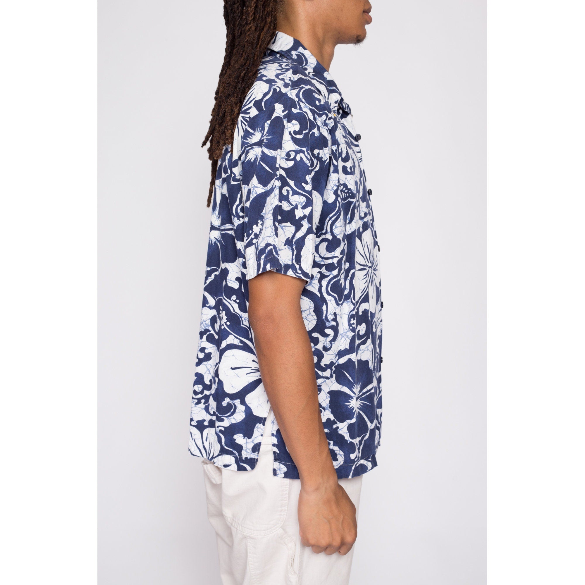 70s Kona Kai Hawaiian Floral Shirt - Men's Large