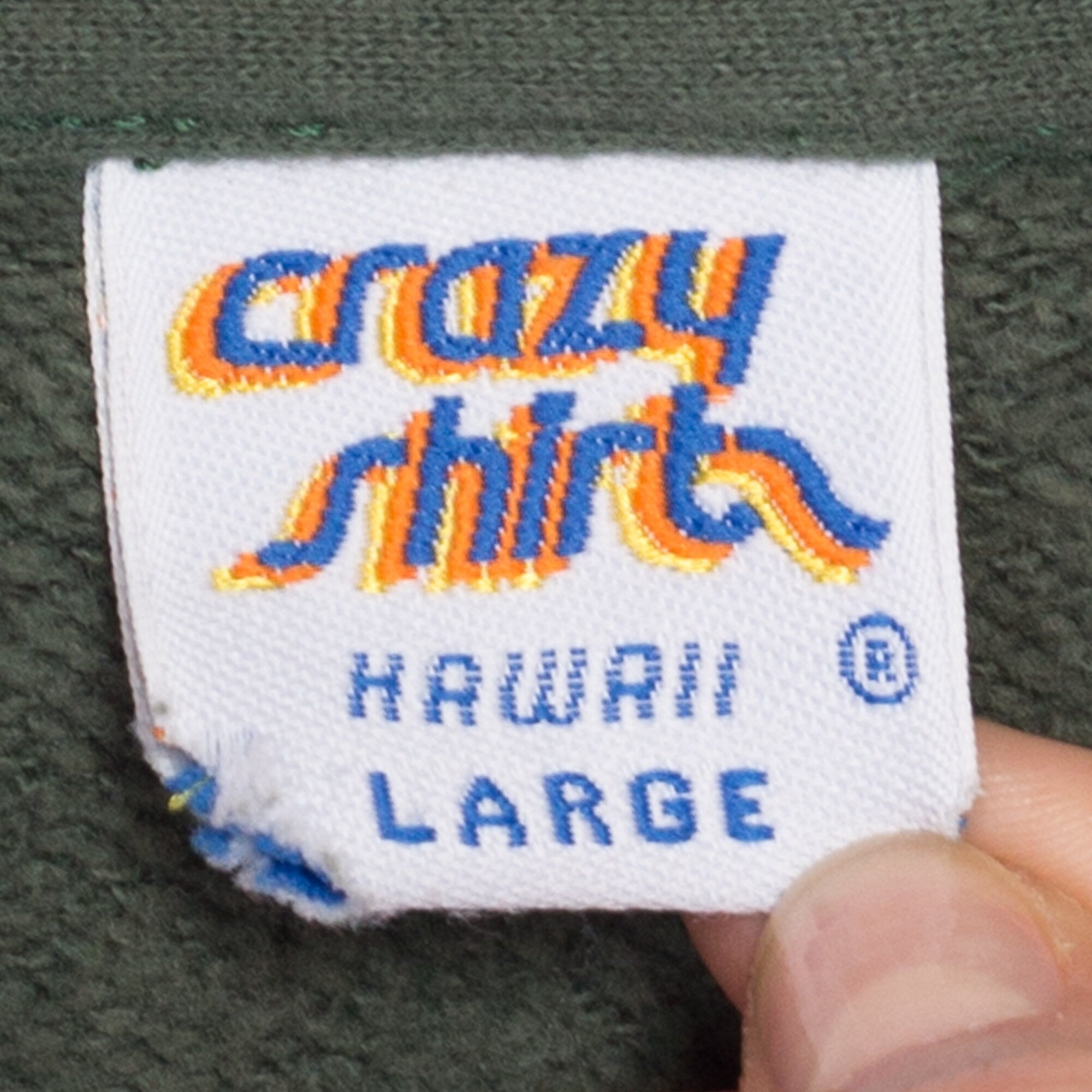 90s Crazy Shirts Hawaii Quarter Zip Sweatshirt - Men's Large