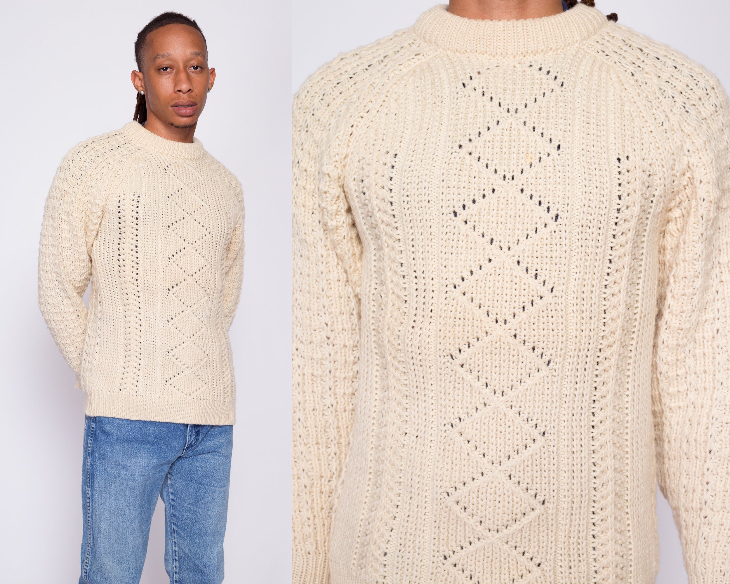 Cream cable knit hotsell