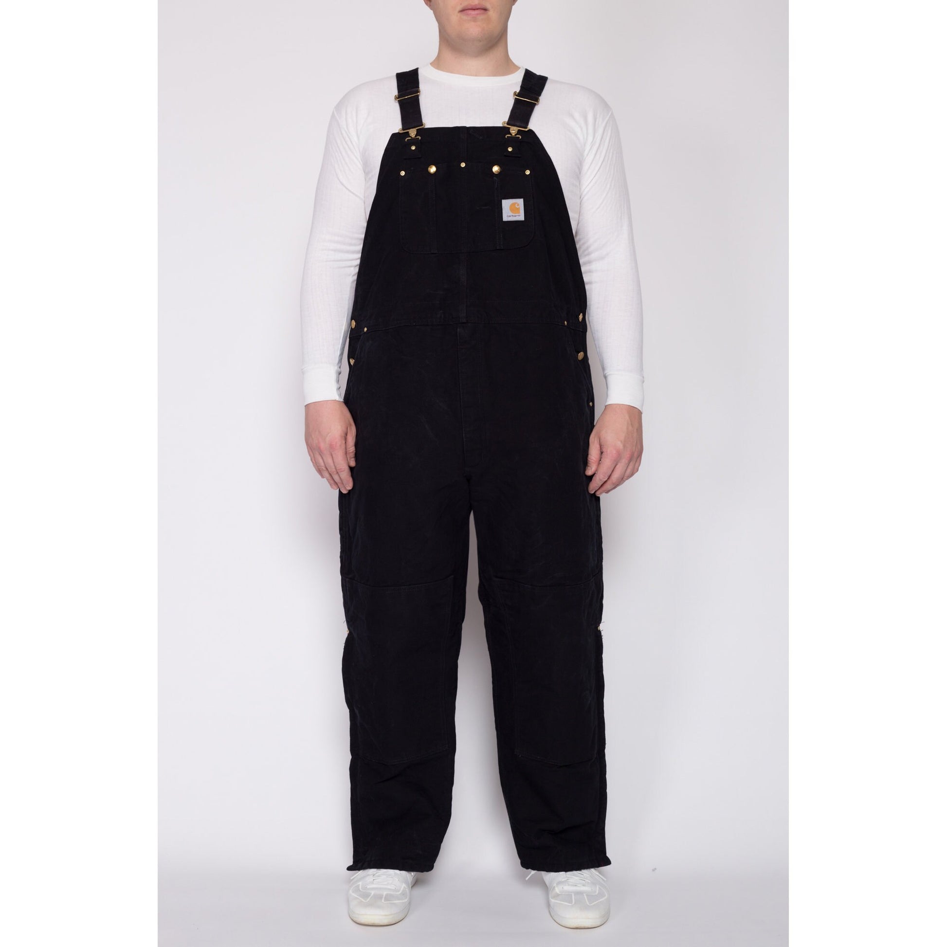 90s Carhartt Black Flannel Lined Workwear Pants - 38x32 – Flying Apple  Vintage