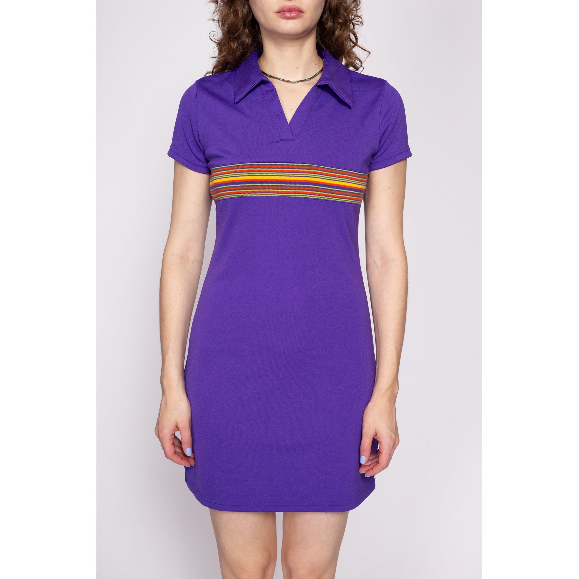 Purple polo dress best sale