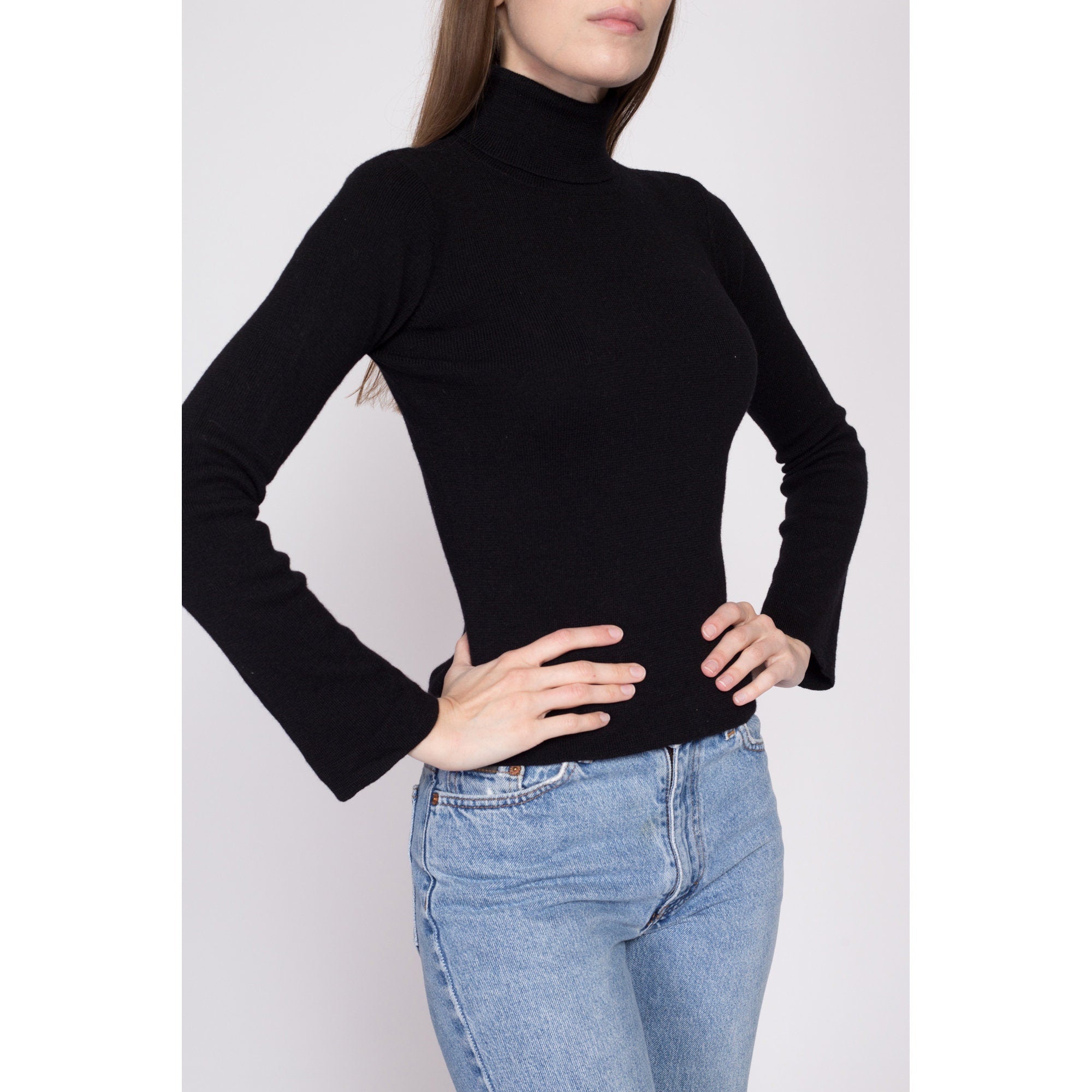 Turtleneck hotsell bell sleeve