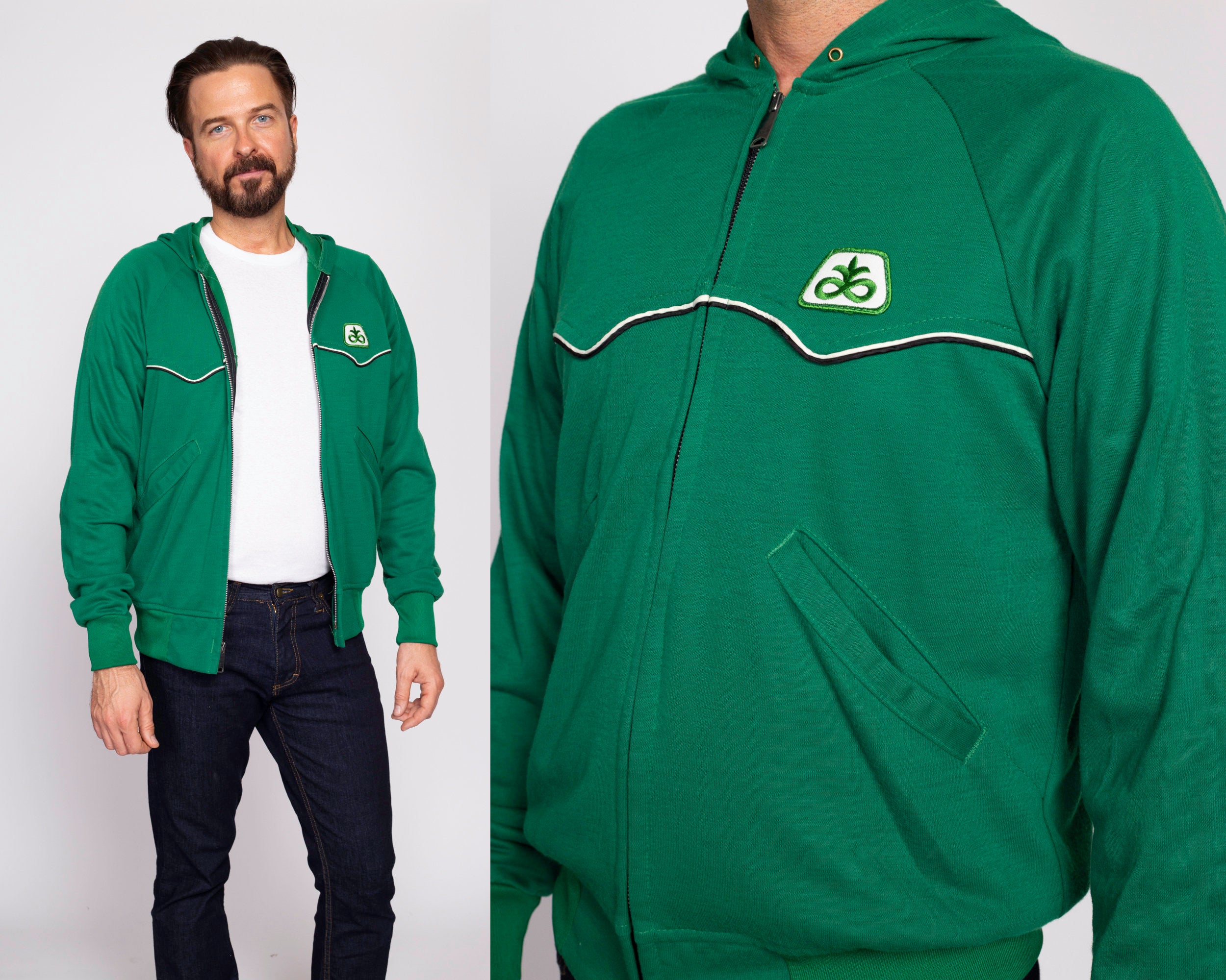 Kelly green shop track jacket