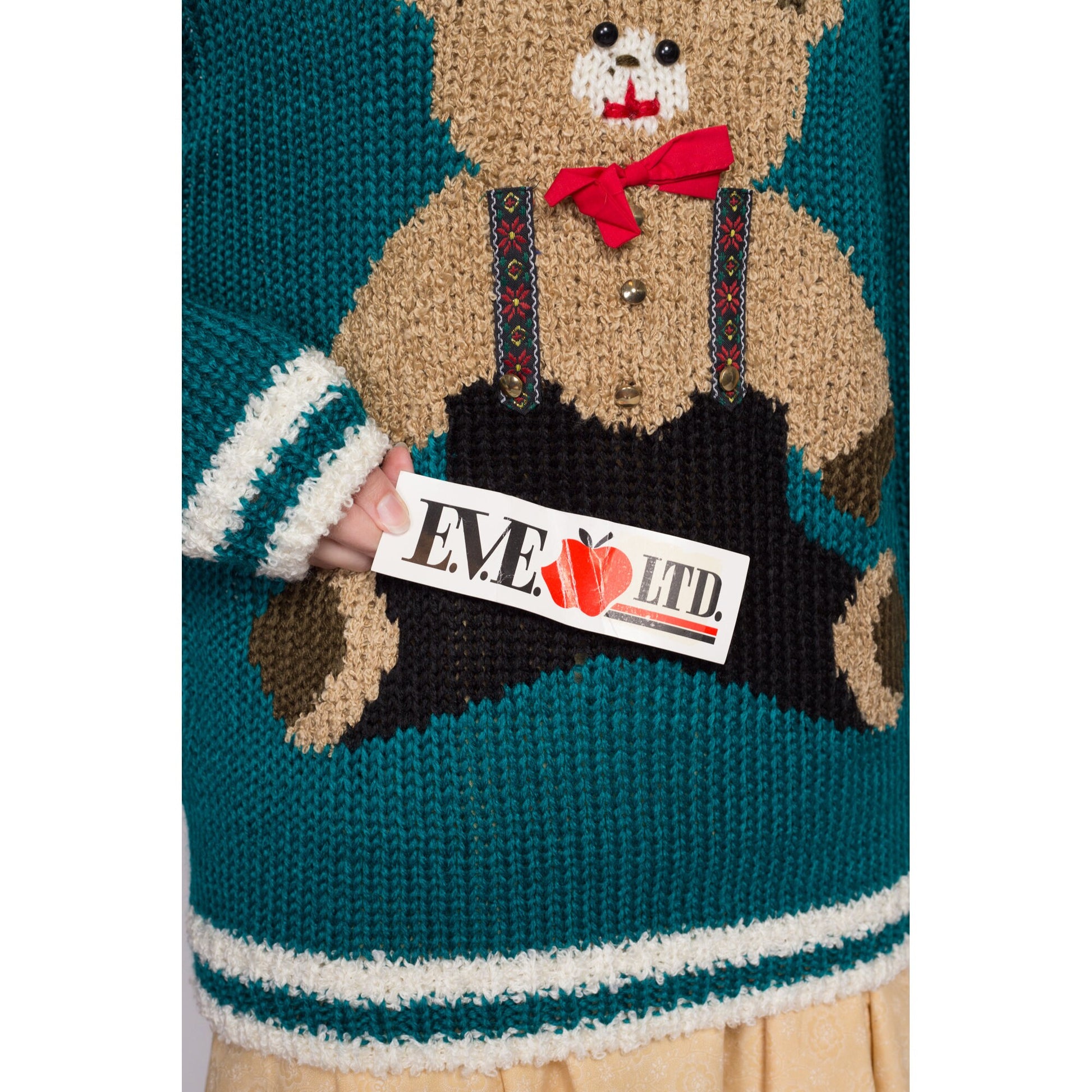 80s Teddy Bear Novelty Sweater, Deadstock - 2X – Flying Apple Vintage