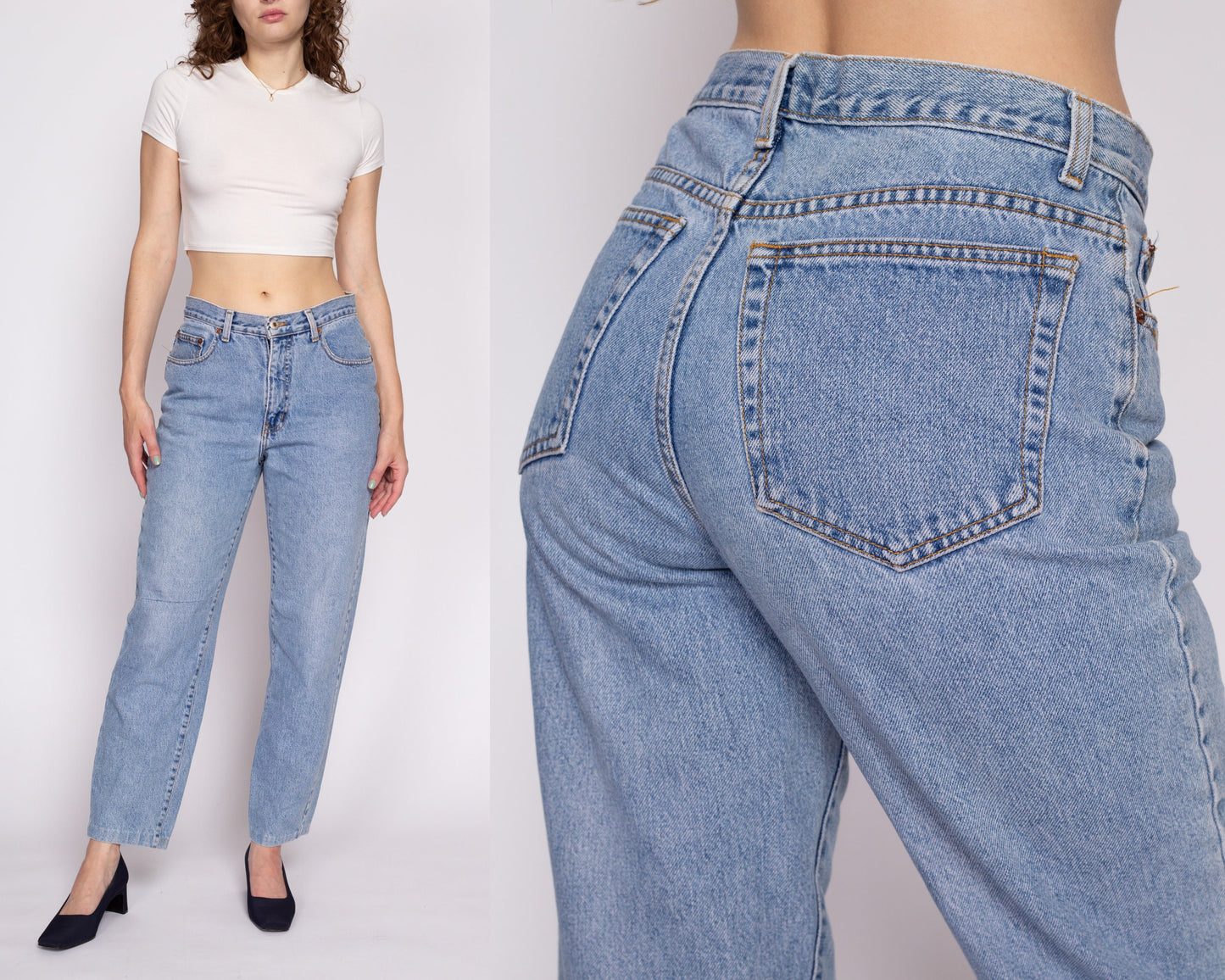 M| 90s The Limited High Waisted Jeans - Medium, 30" | Vintage Tapered Leg Stonewash Denim Boyfriend Jeans