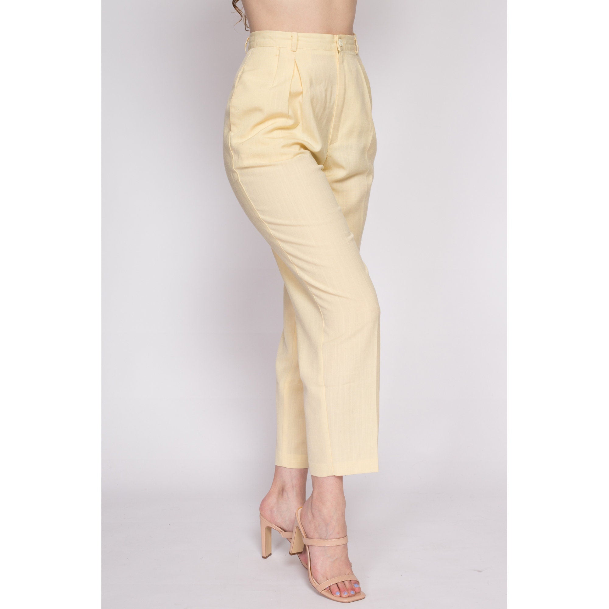 ZRA High waist trousers mint beige - Cameo Outfits