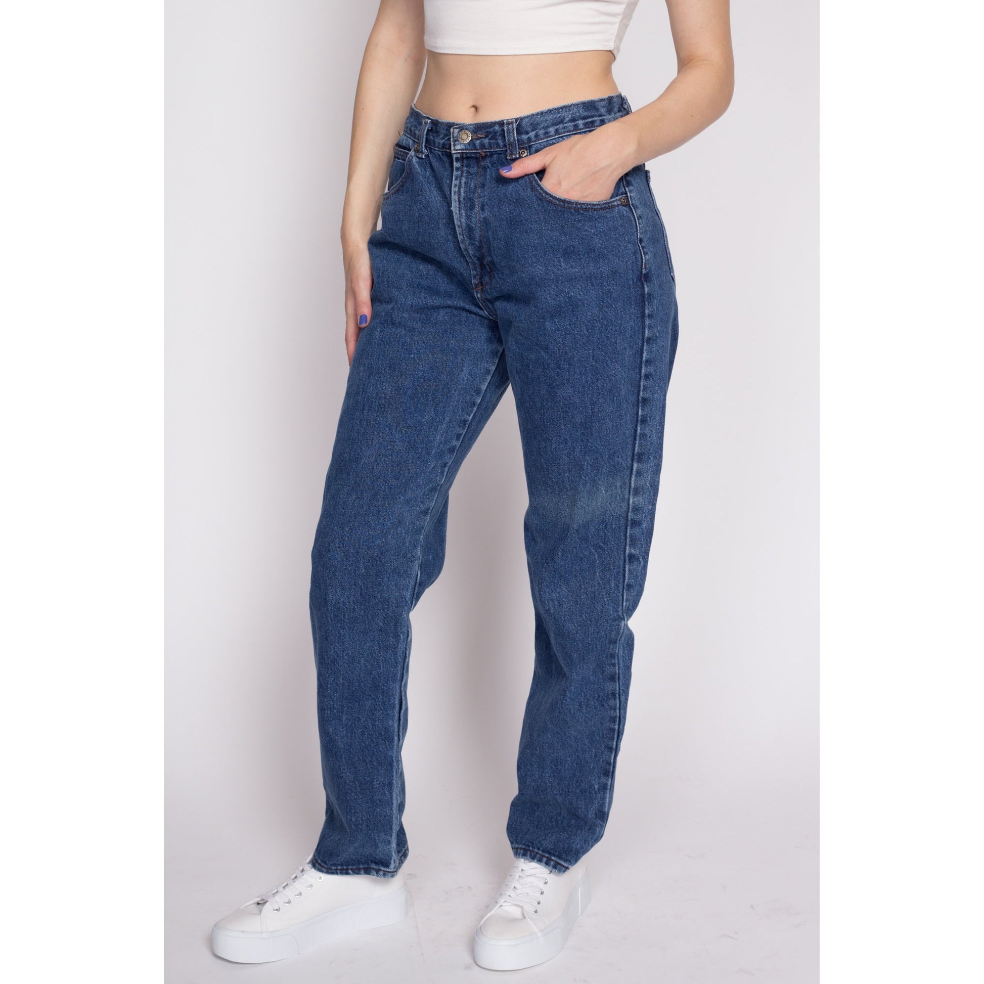 Large 90s Calvin Klein High Waisted Mom Jeans 31 – Flying Apple