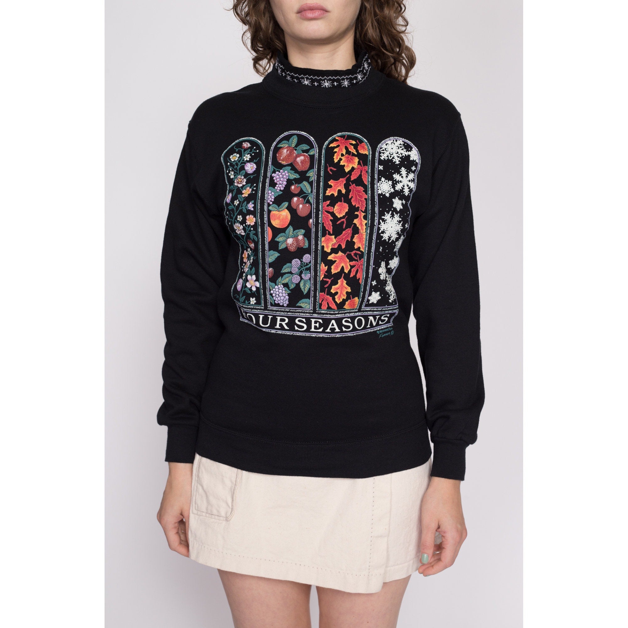 Black discount sweater graphic