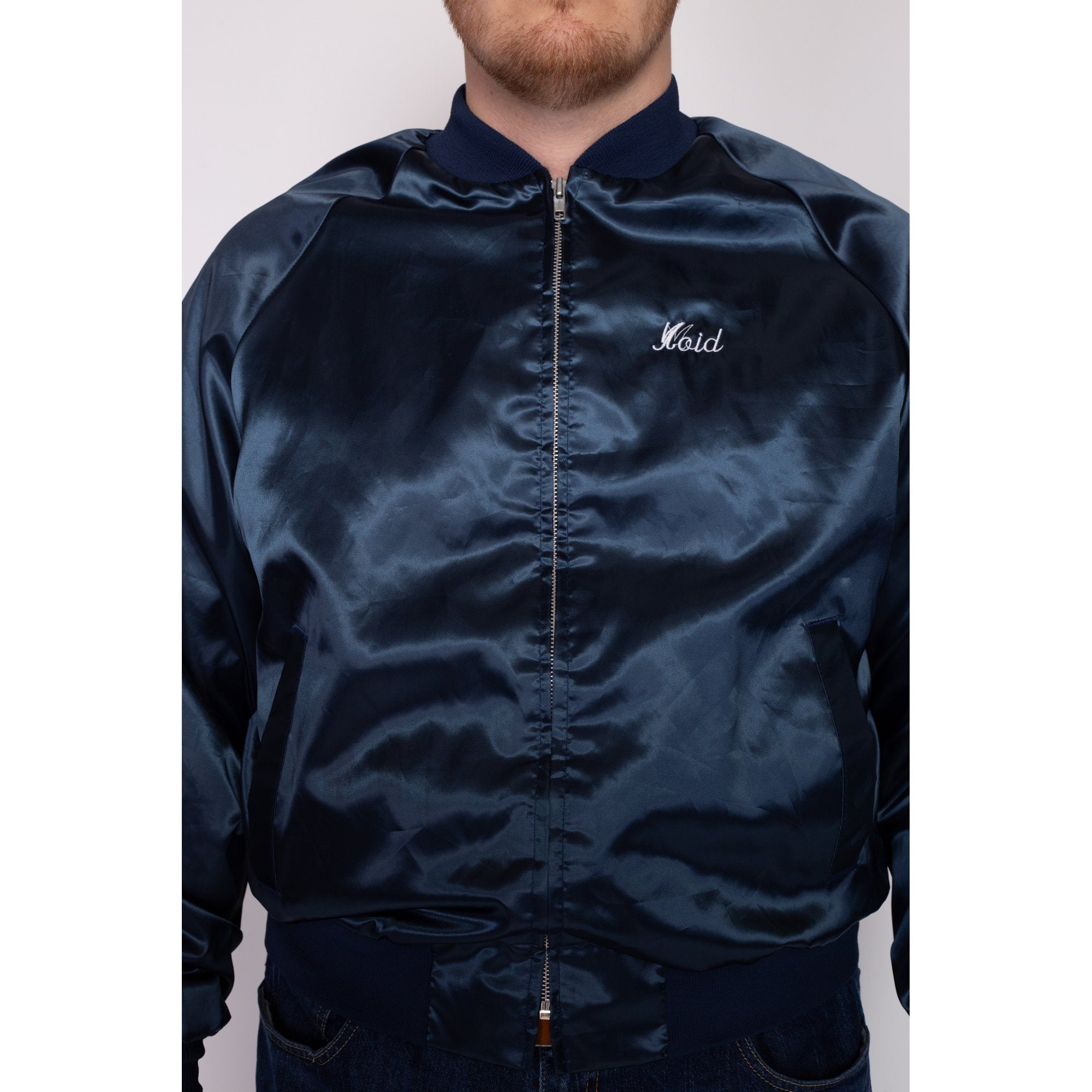 Satin clearance blue jacket