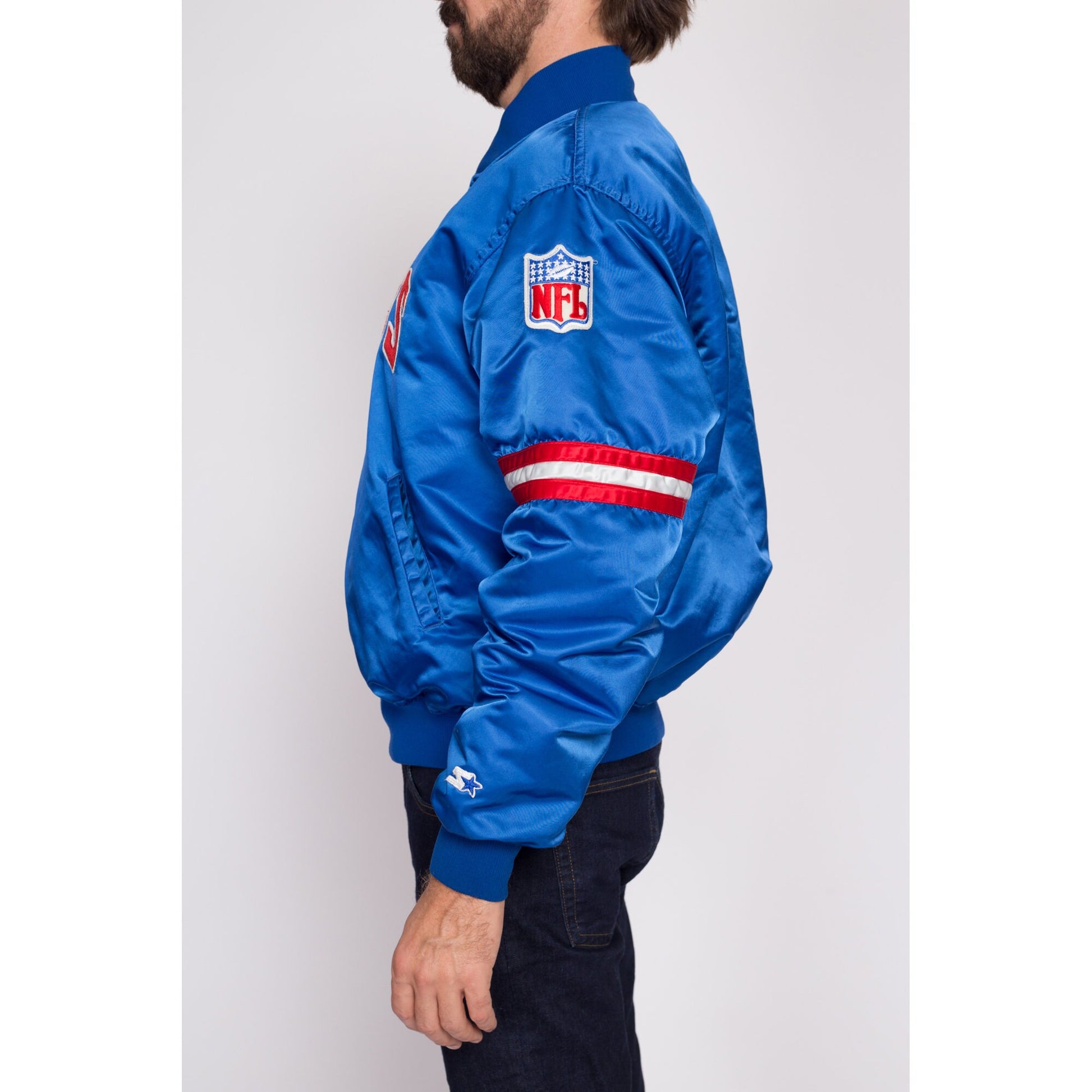 Large 90s New York Giants Satin Starter Jacket – Flying Apple Vintage