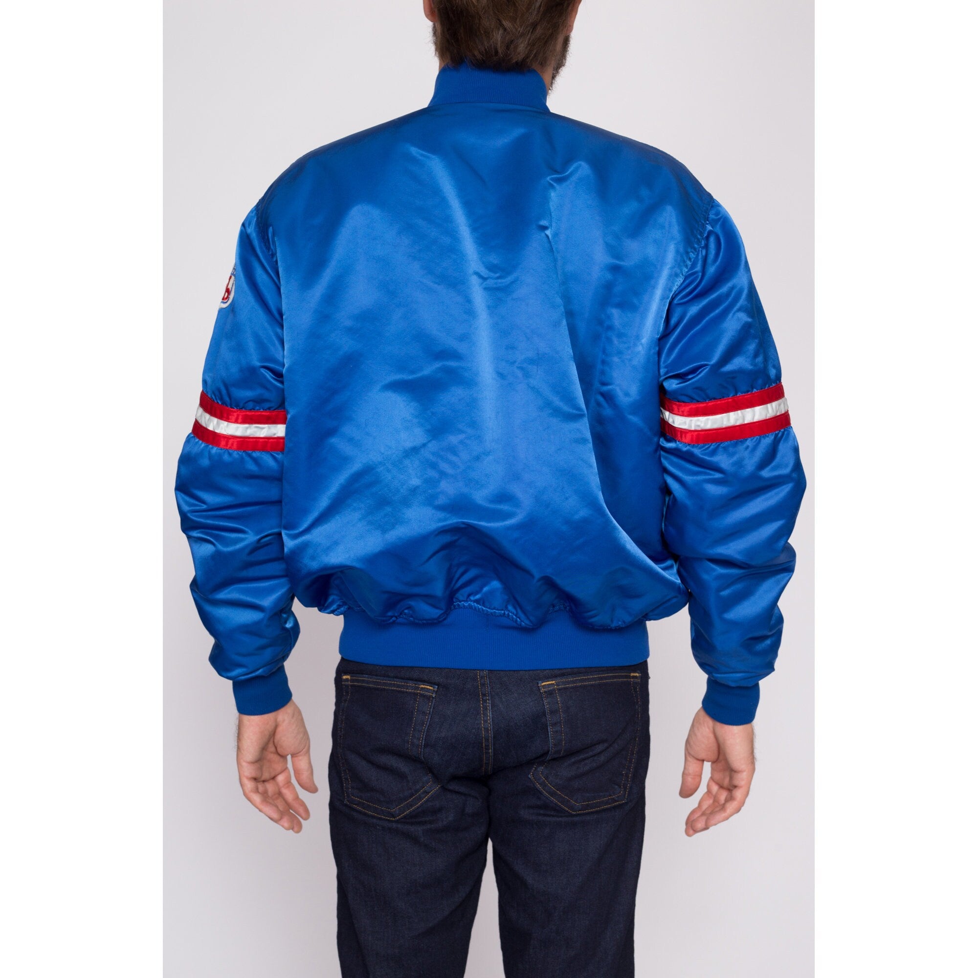 Large 90s New York Giants Satin Starter Jacket – Flying Apple Vintage