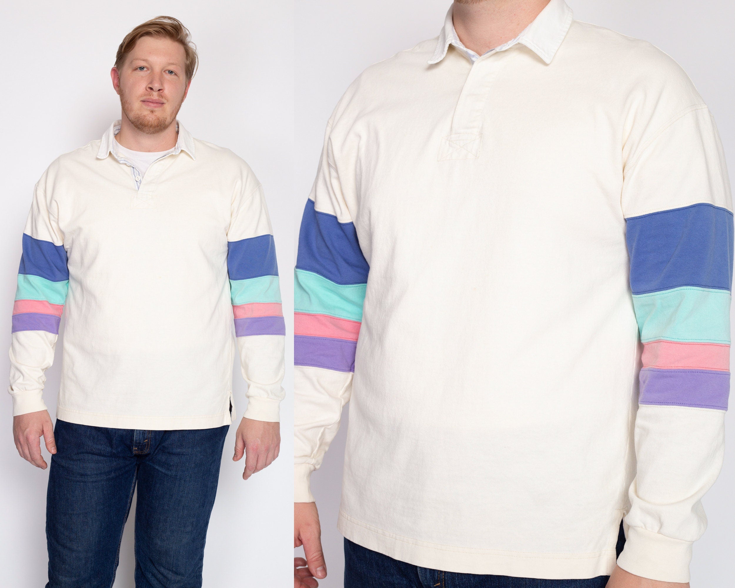 90s long outlet sleeve polo