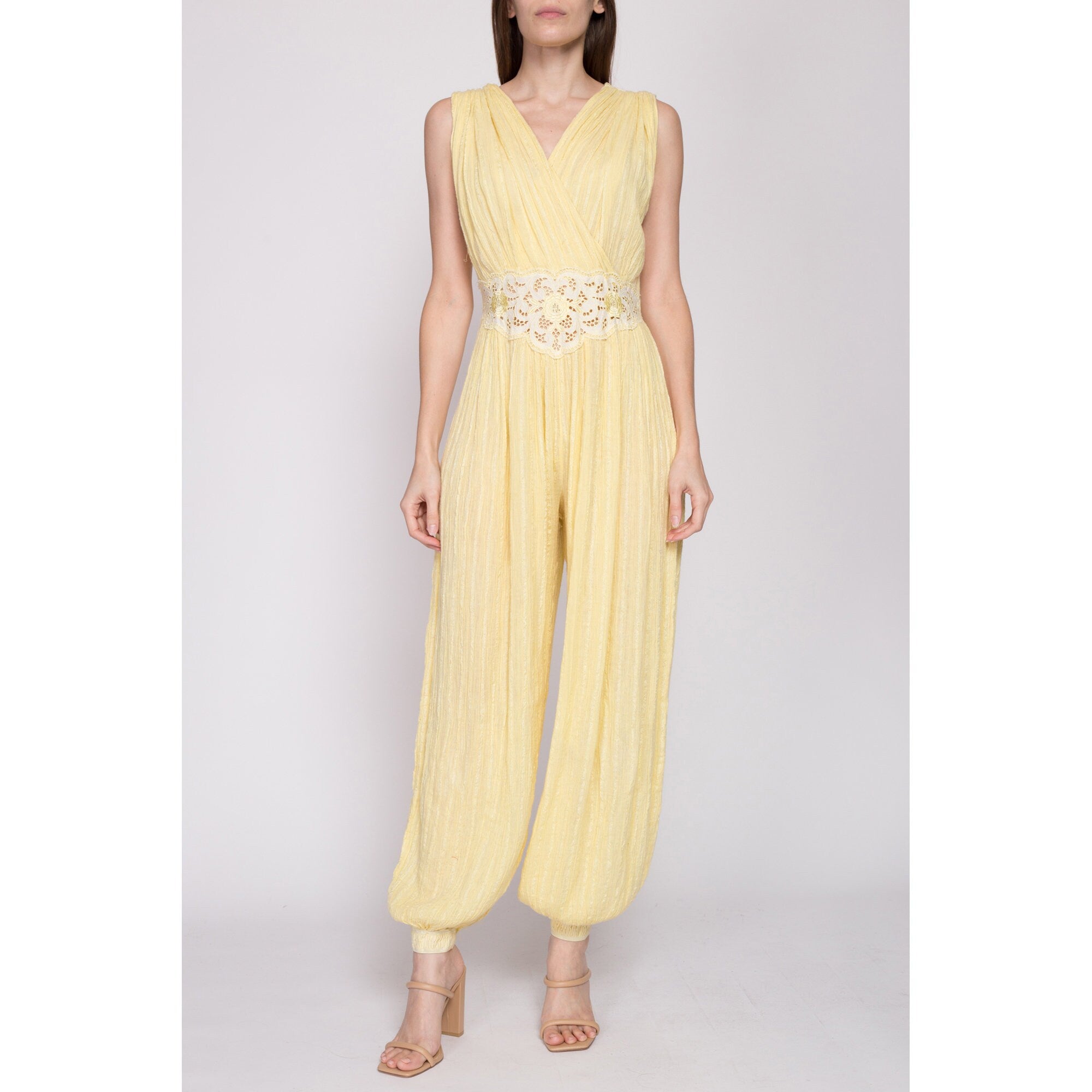 Yellow deals harem jumpsuit