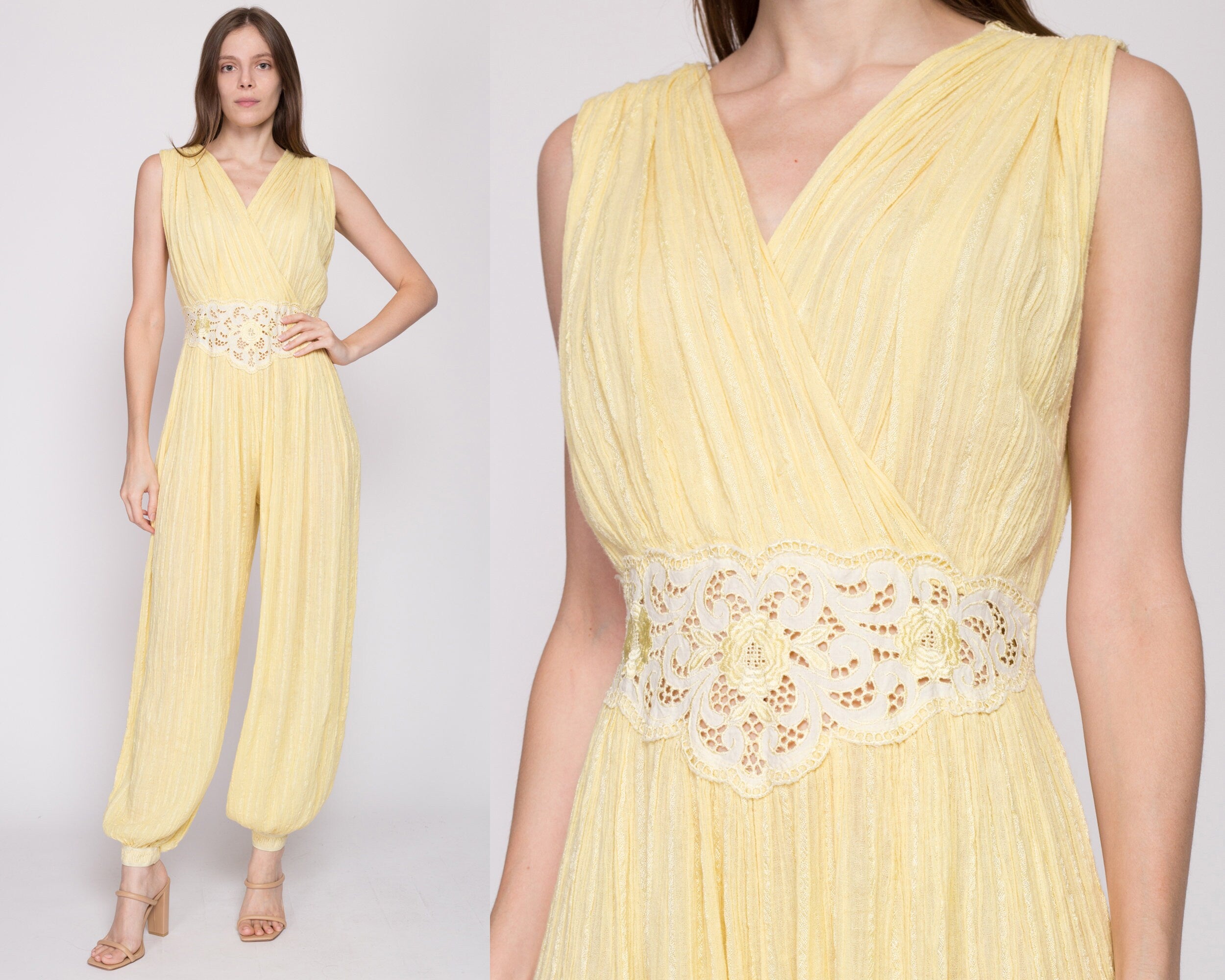 Yellow deals harem jumpsuit