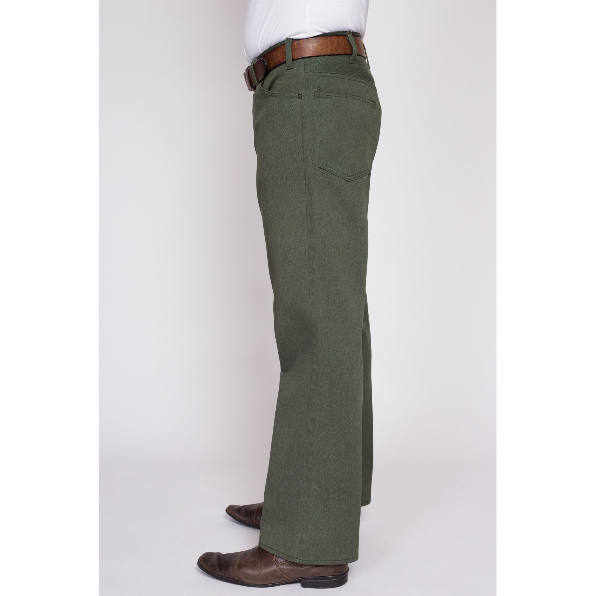 Women Dark Green Color 100% Cotton Solid Trousers & Pant