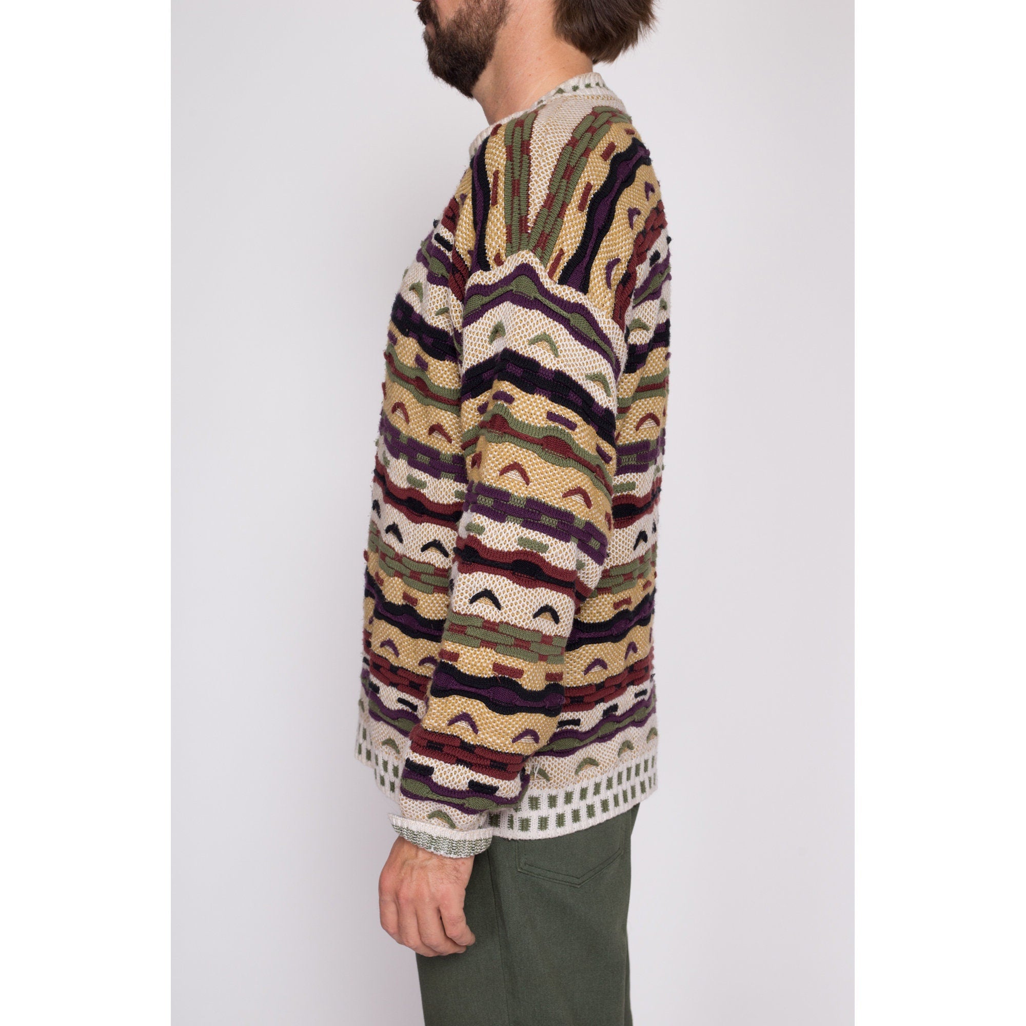 ￼着丈63身幅62￼￼vintage COOGI 3D knit sweater ci