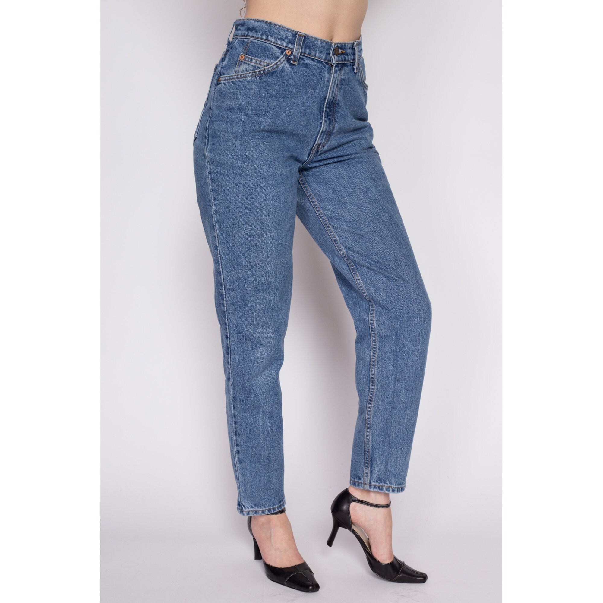 Womens vintage high sale waisted levi jeans