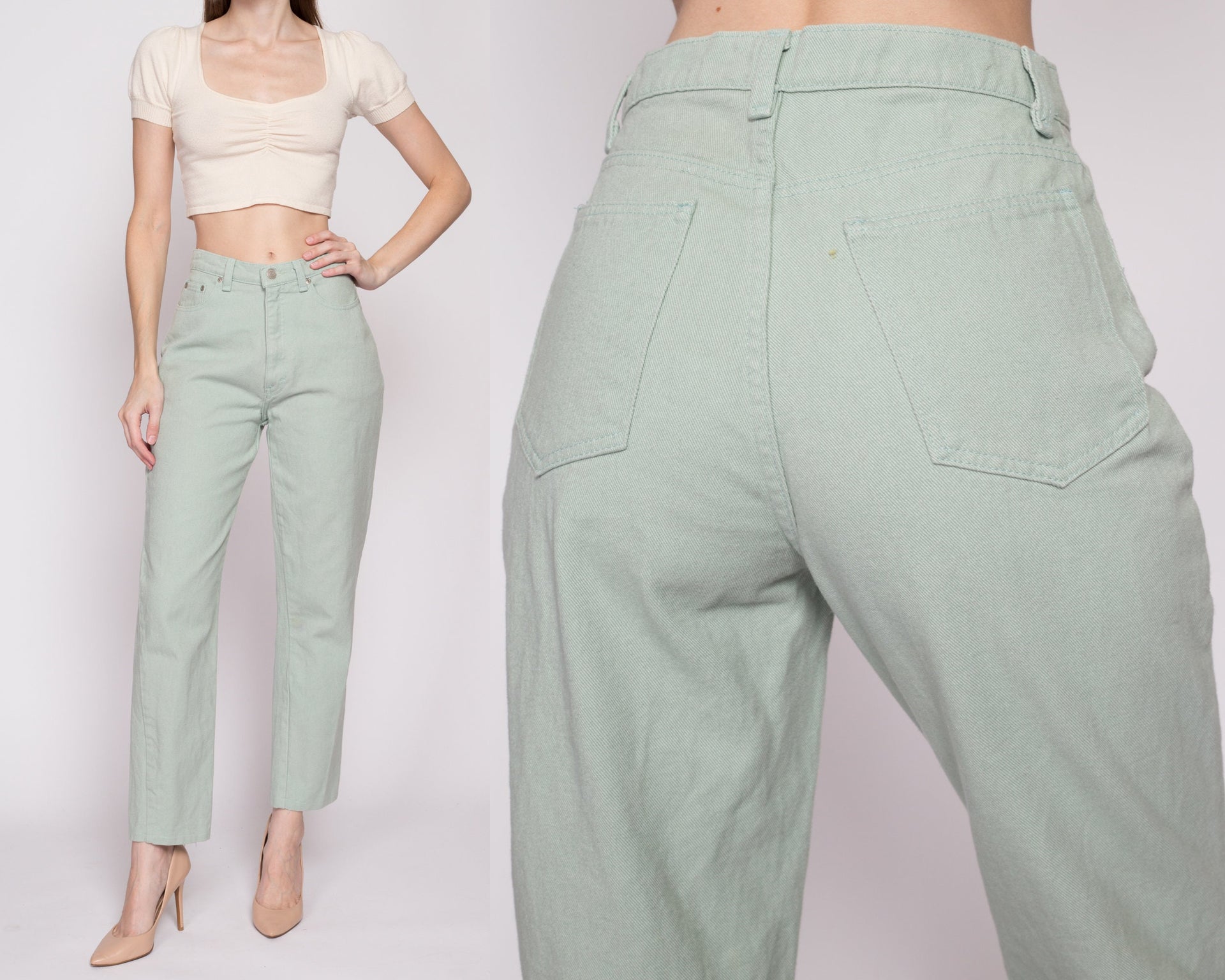 High Waisted Culotte Pant - Sage Green – Nine Ninety Nine