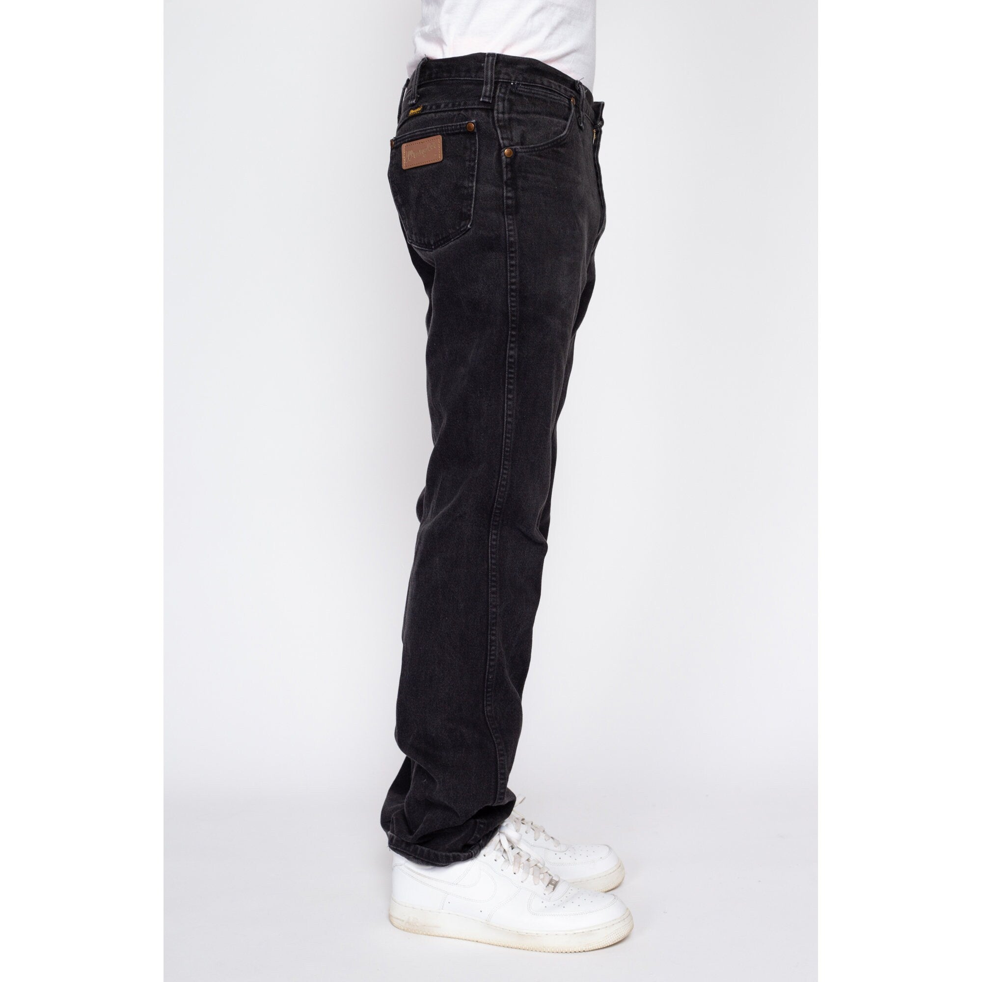 Wrangler Distressed Black Jeans | 48X30 – Jubilee Thrift
