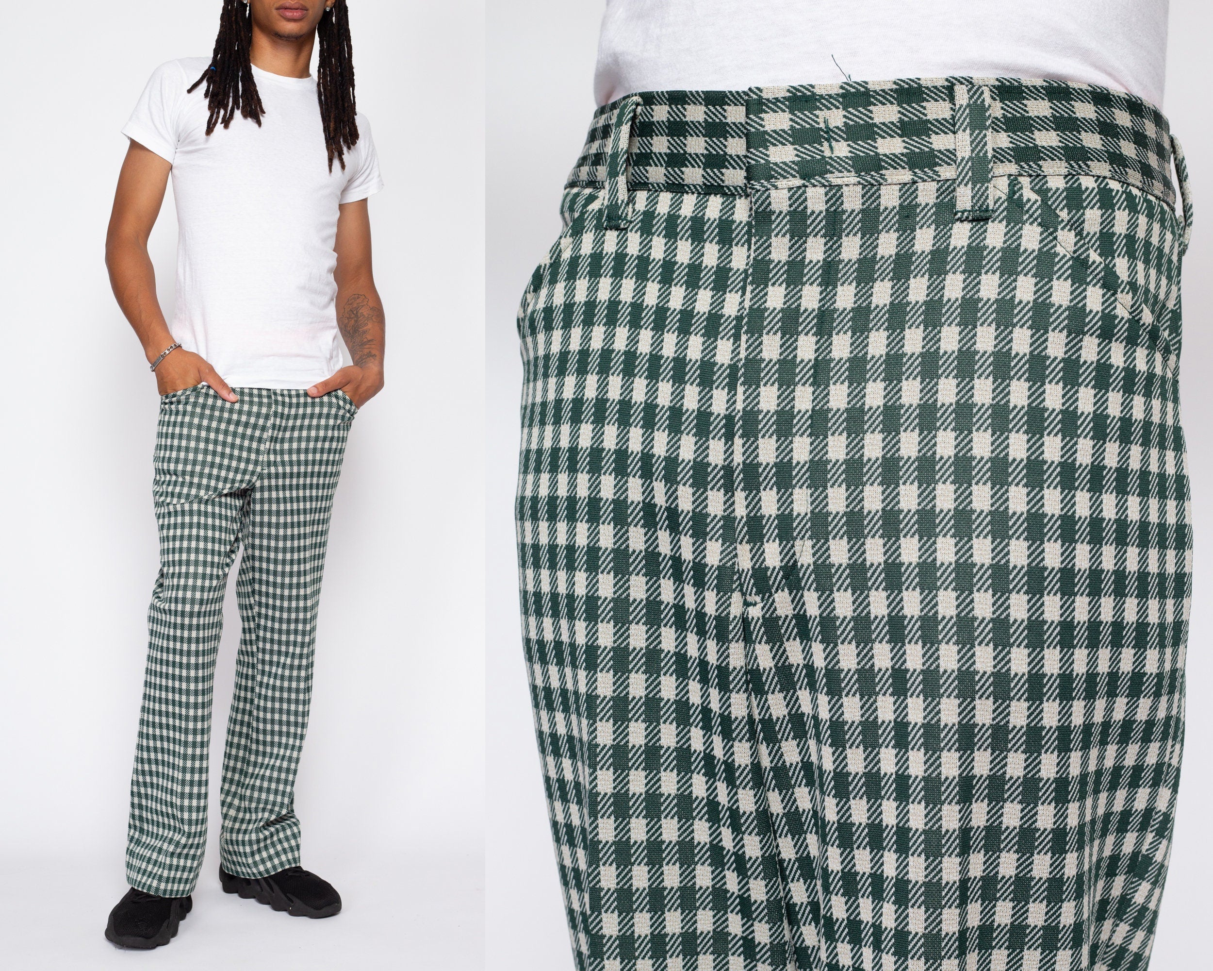Cavani Shelby - Mens Classic Tweed Check Vintage Peaky Blinders Trousers:  Buy Online - Happy Gentleman United States