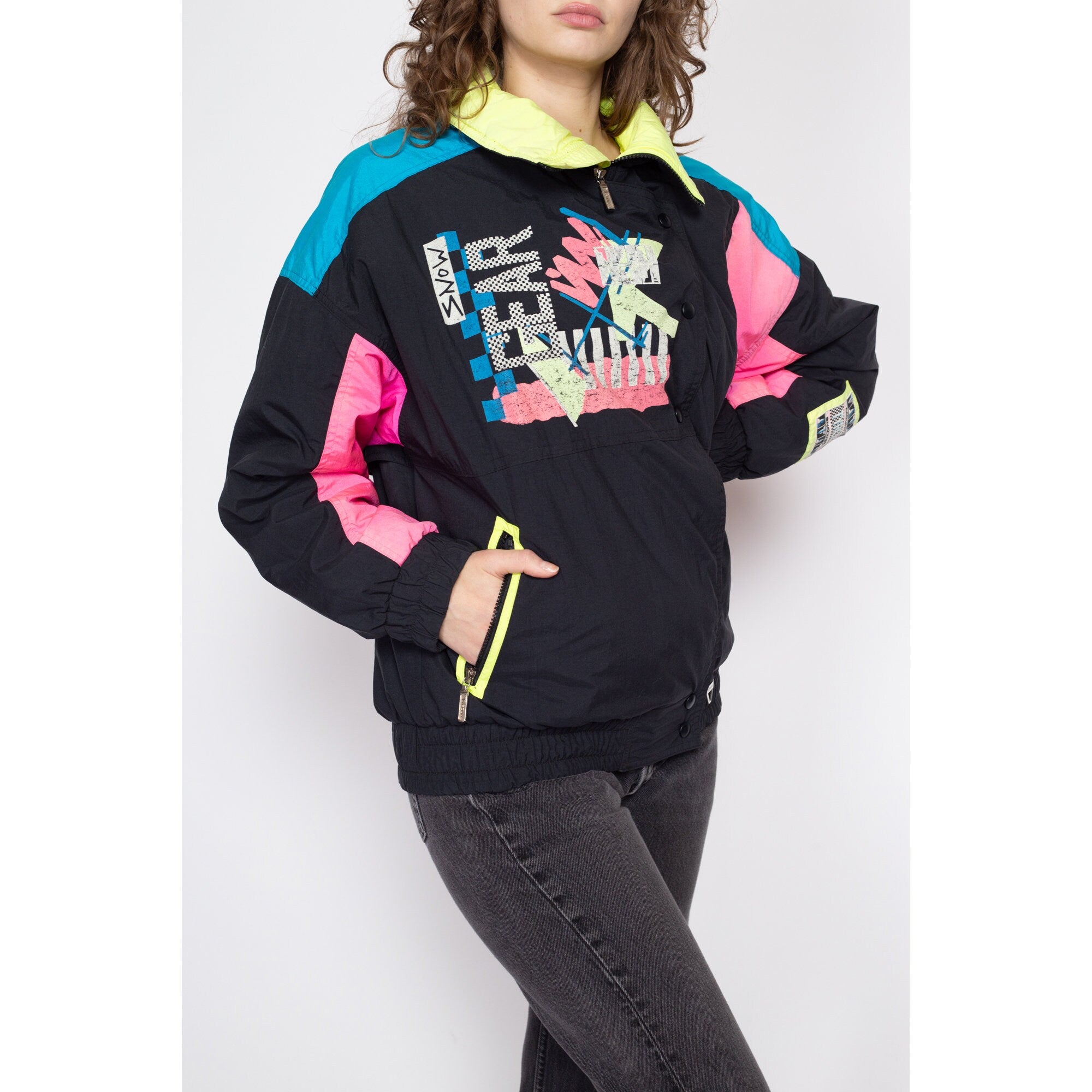 Color block ski on sale jacket