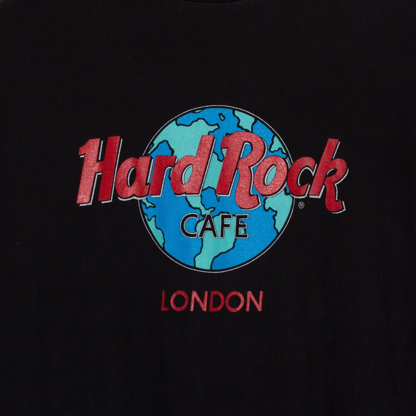 XL 90s Hard Rock Cafe London T Shirt | Vintage Black Graphic Tourist Tee