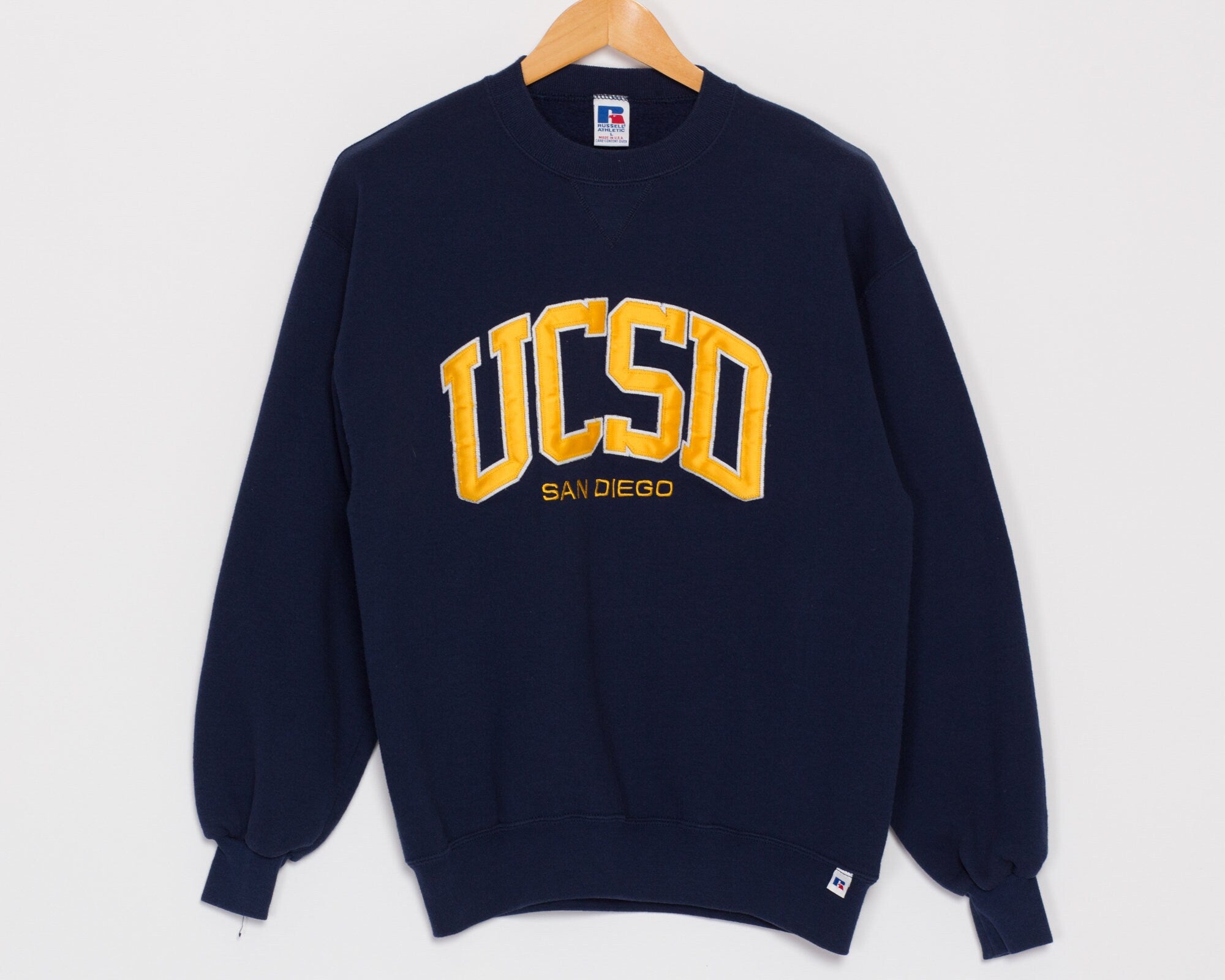 Large 90s UC San Diego Sweatshirt Flying Apple Vintage