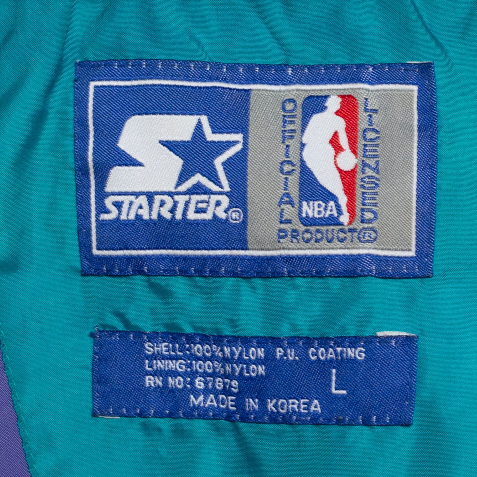 90's starter discount jackets charlotte hornets