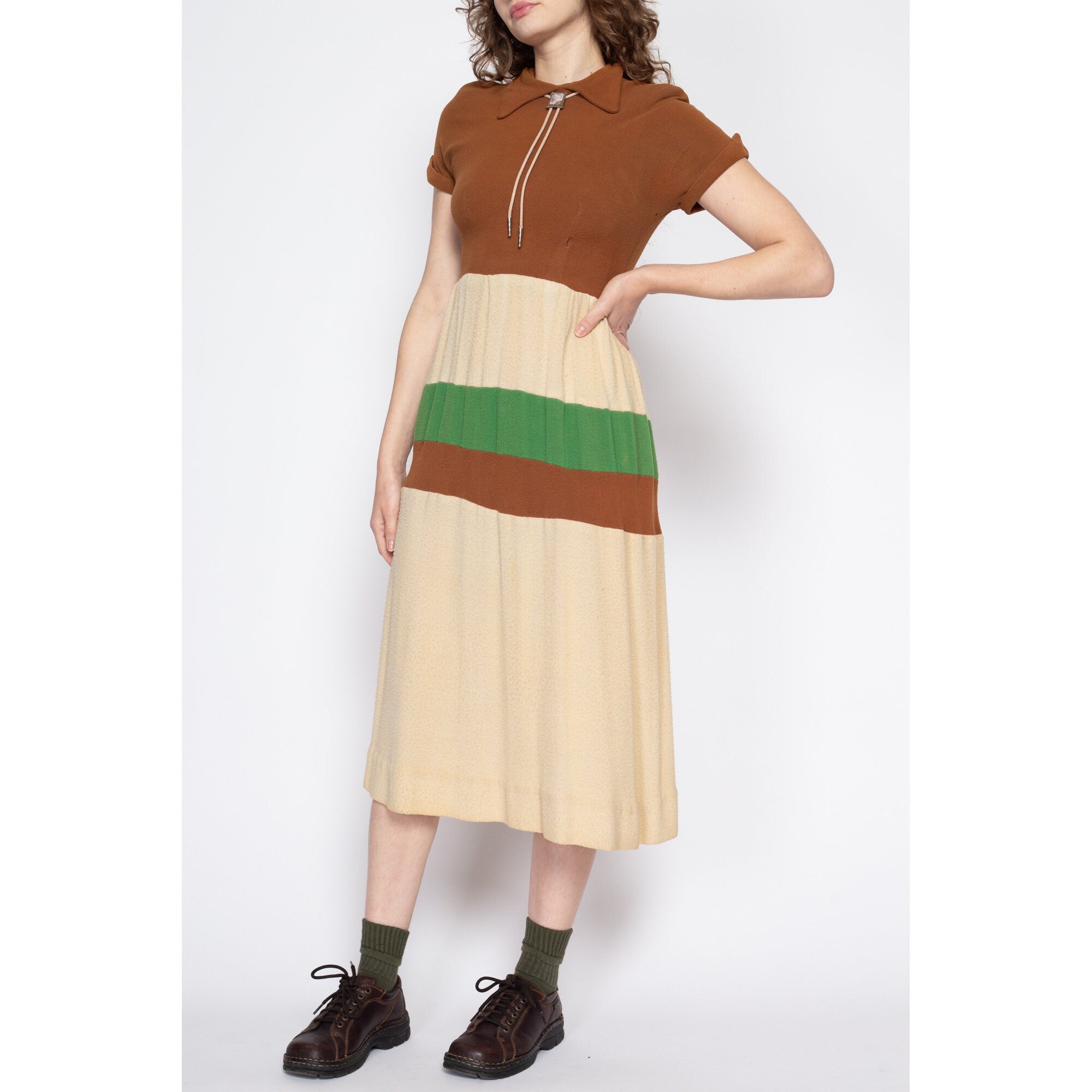 70s color hotsell block skirt