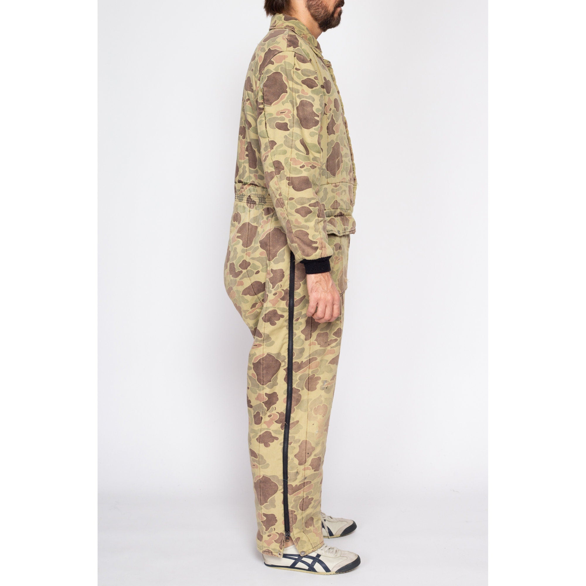 Large 80s Duck Hunt Camo Quilted Coveralls – Flying Apple Vintage