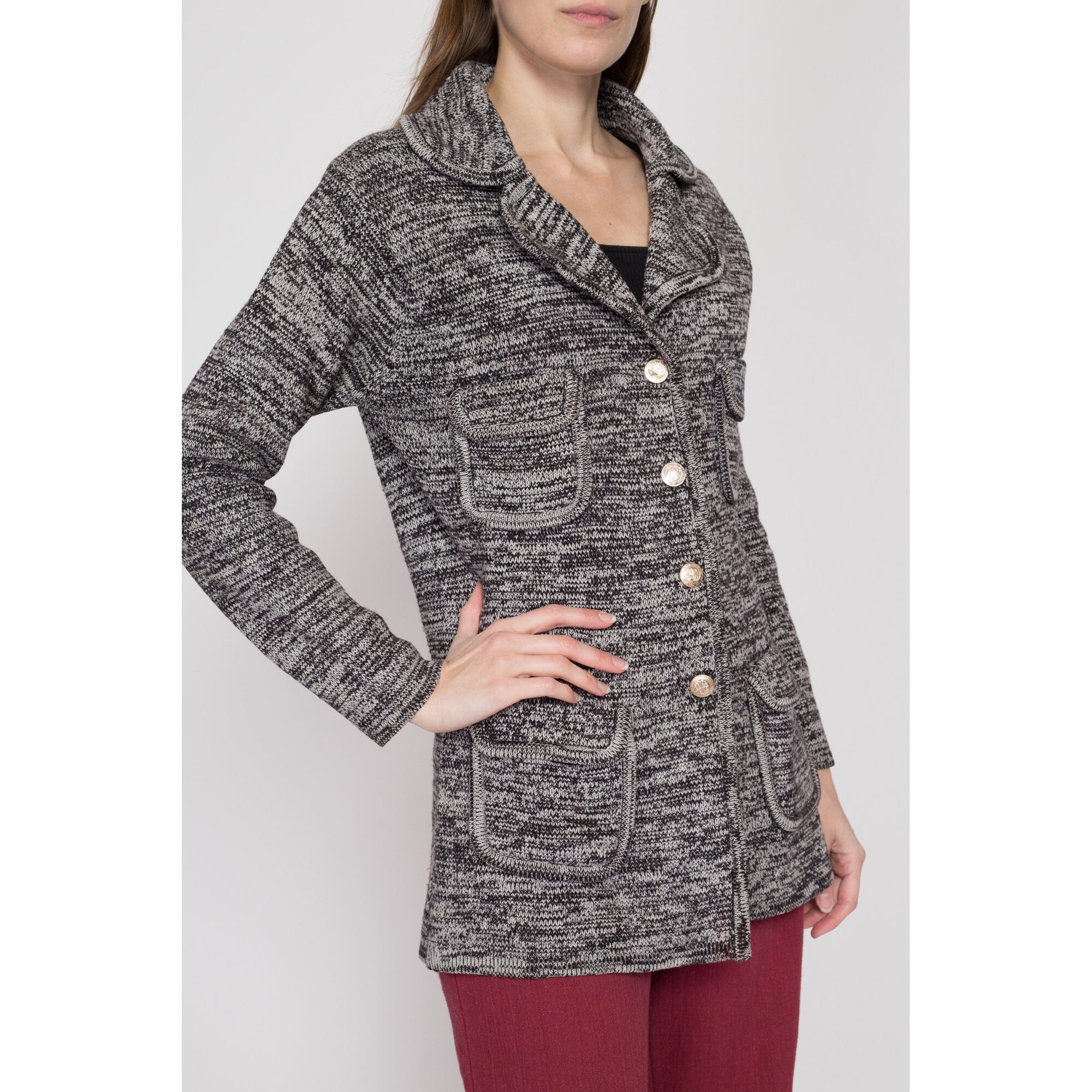 Marled grey cardigan best sale