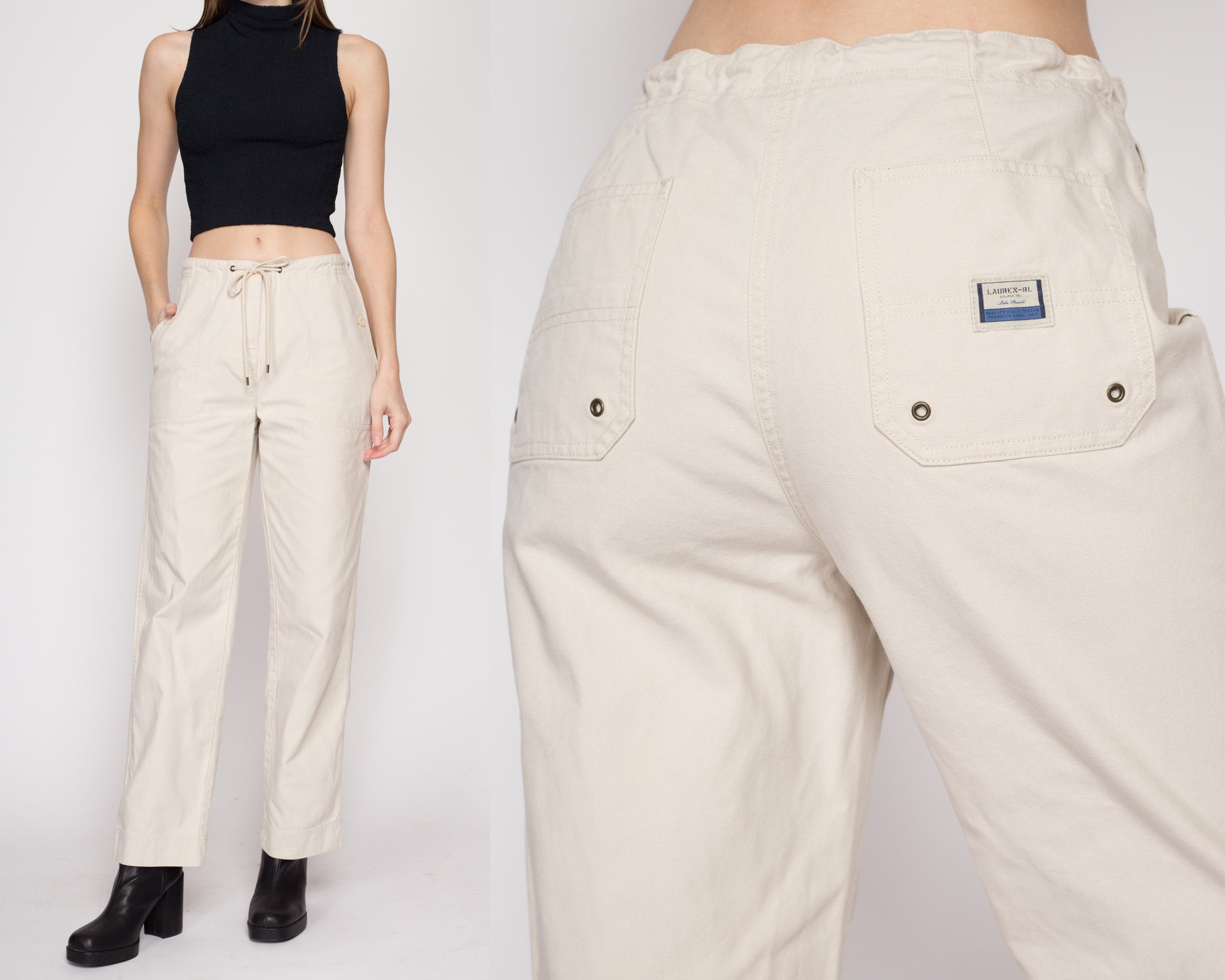 Small Y2K Ralph Lauren Khaki Cargo Pants Size 6 – Flying Apple Vintage