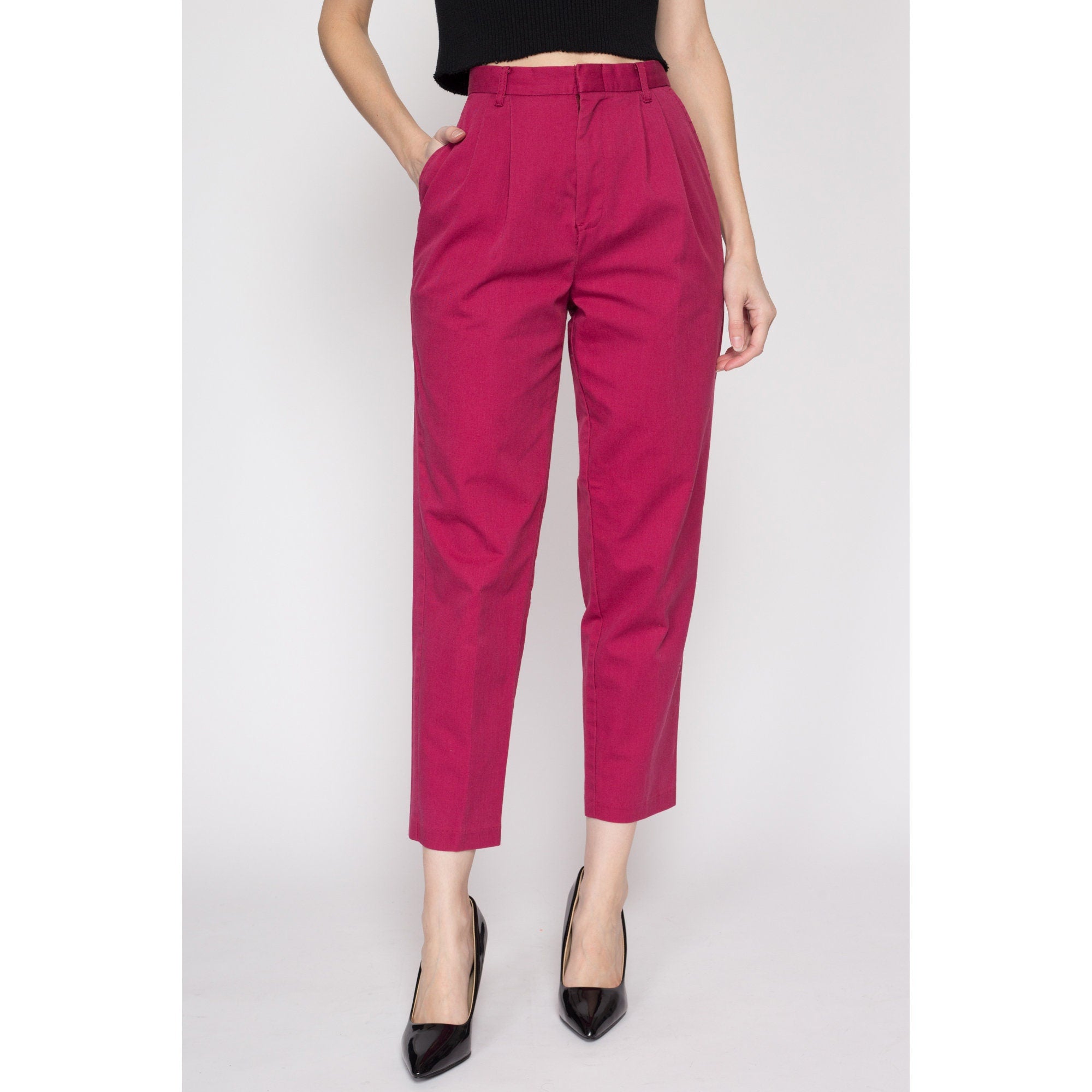 Women Relaxed Fit Colorful and Tapered Leg Cut Pull On Dress Pants | LIOR-  Alisha.D – Lior - Alisha.D