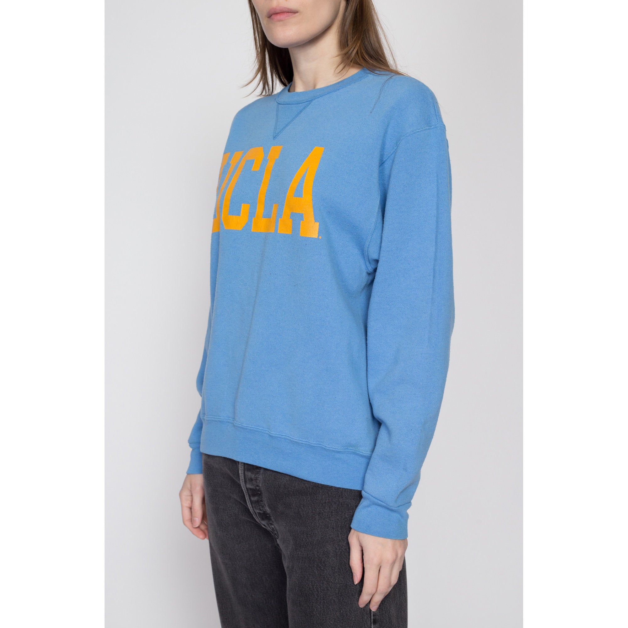 Large 90s UCLA Blue V Stitch Sweatshirt