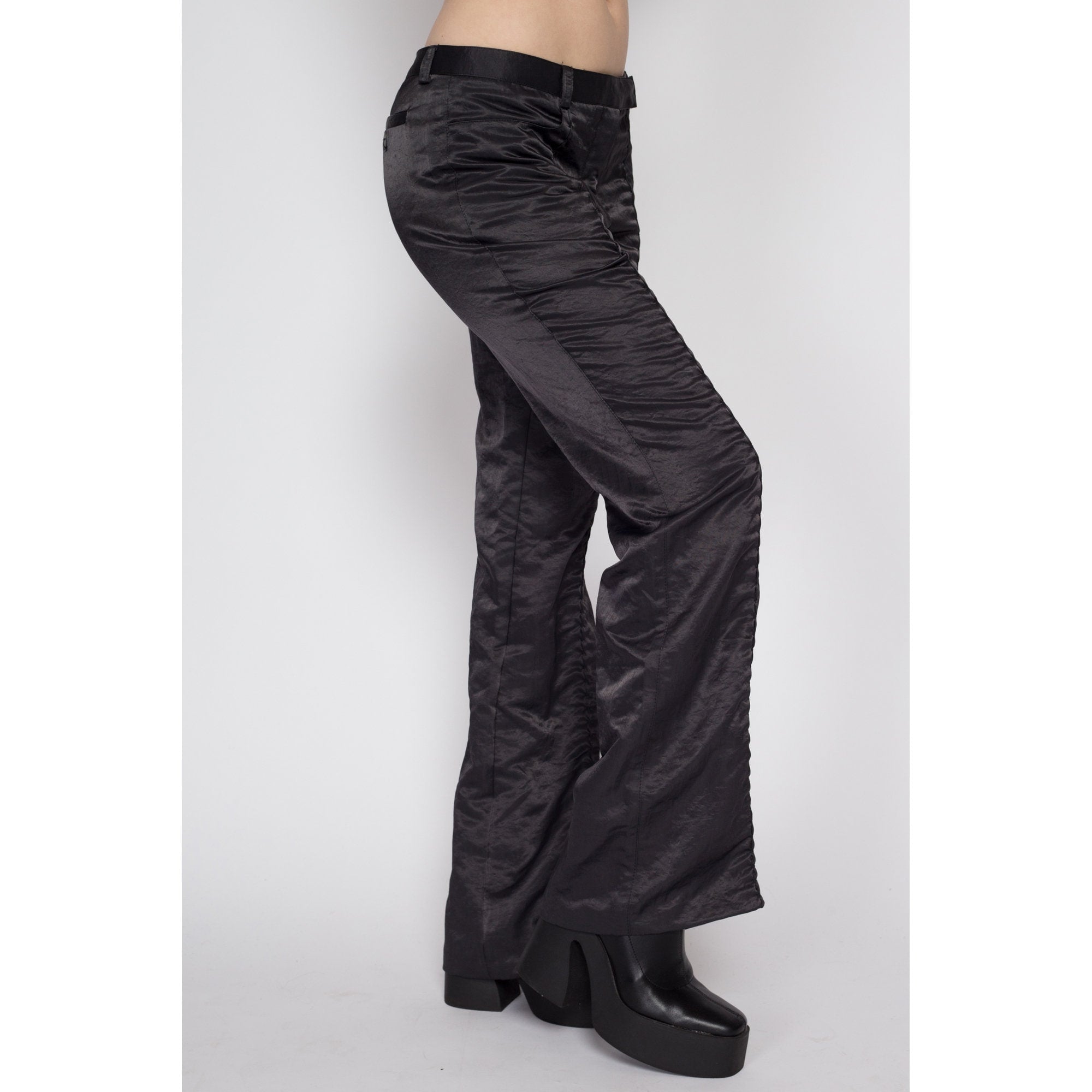 ASOS Luxe satin flare pants in brown - part of a set - ShopStyle