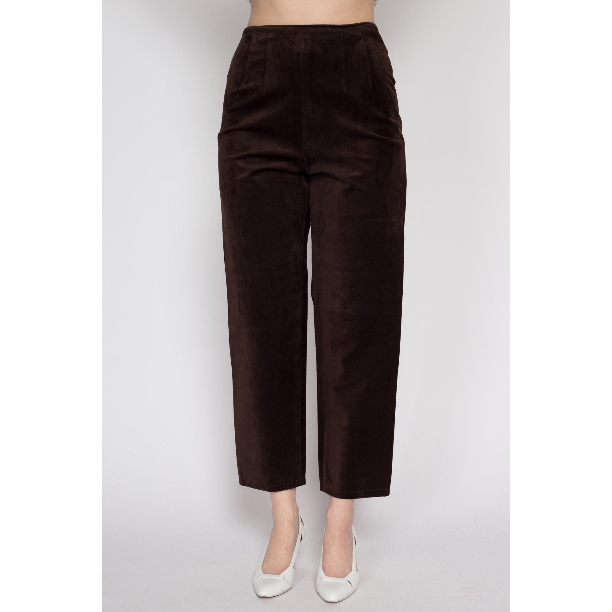 High Waist Suede Ladies Grey Trousers For Women Autumn/Winter 2018  Fashionable Leather Pencil Pants From Bidalina, $23.86 | DHgate.Com