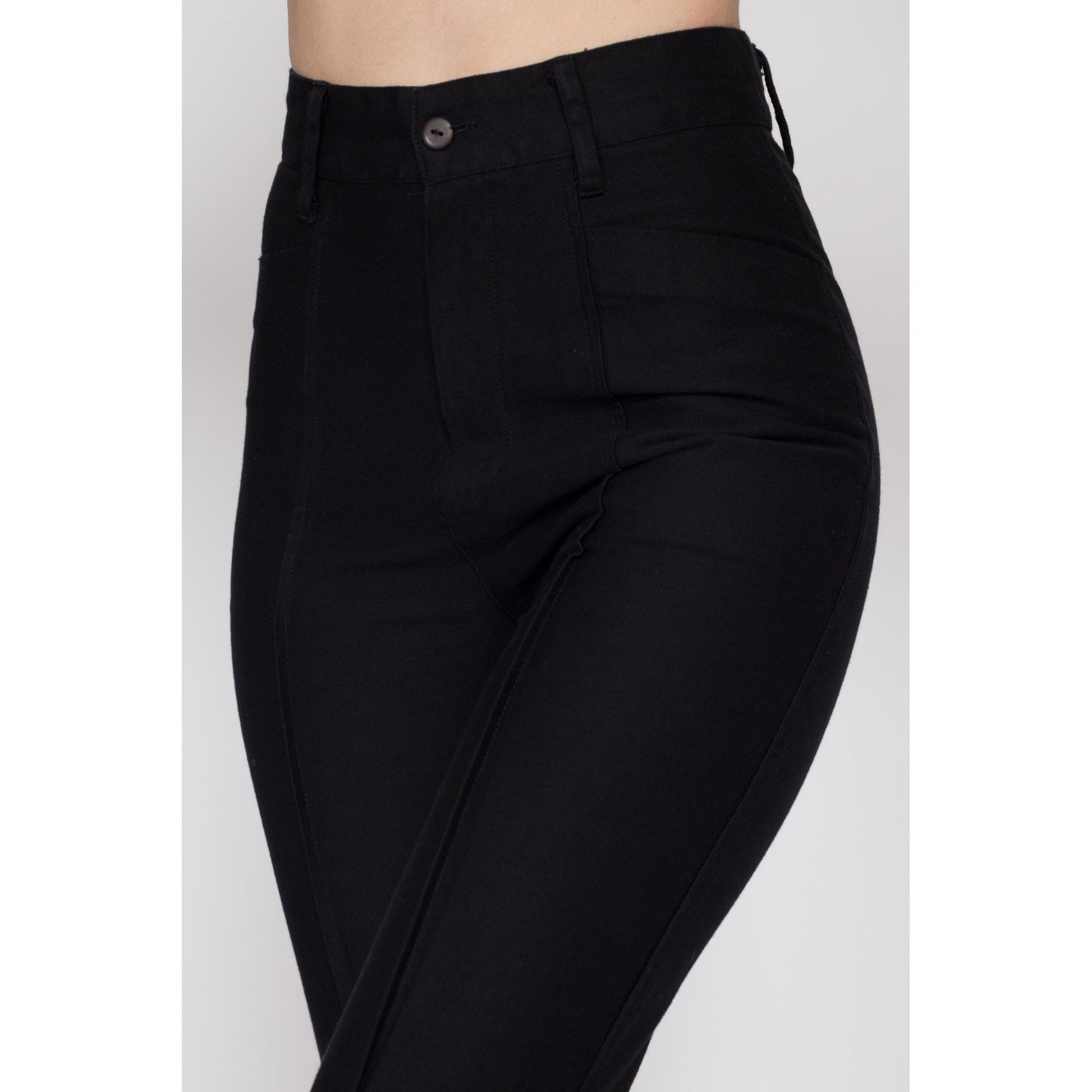 Black High Waist Women Flare Leggings, Party Wear, Slim Fit at Rs