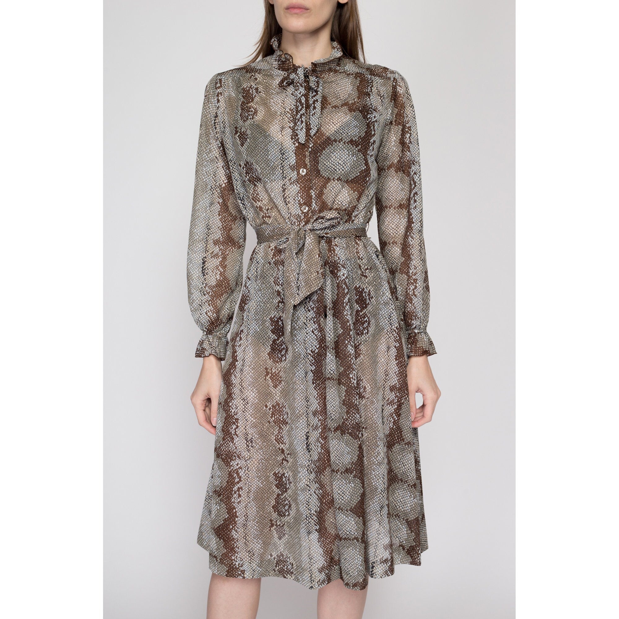 Sheer snakeskin outlet dress